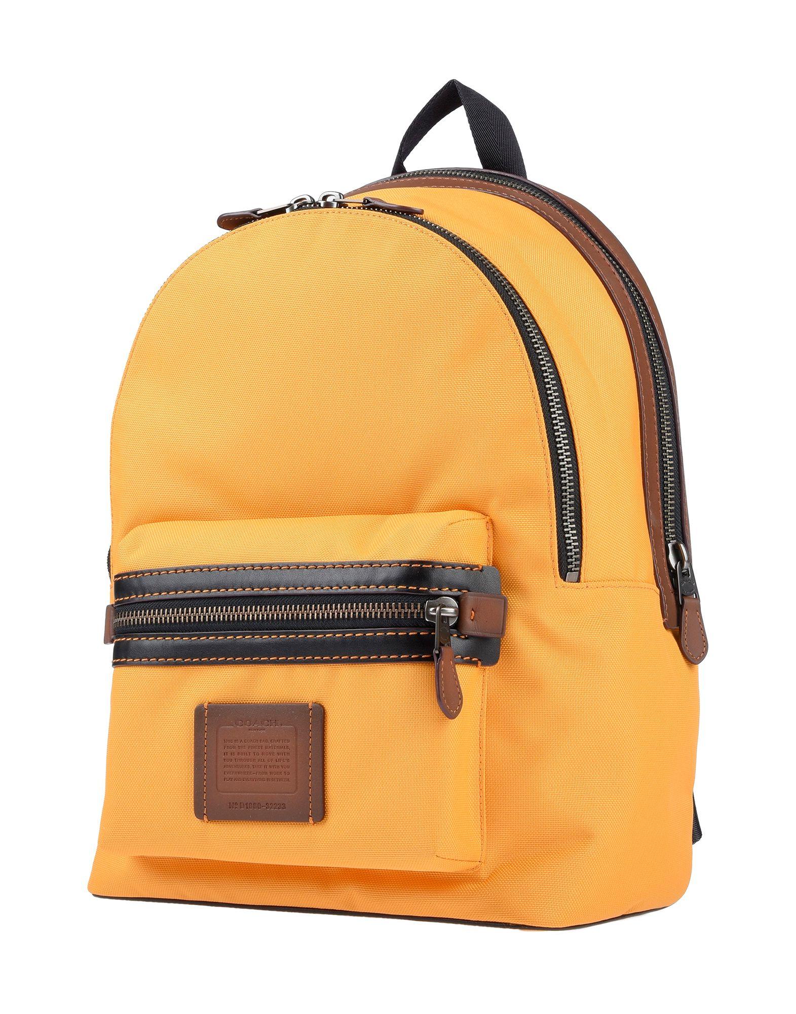 COACH Leather Backpacks & Fanny Packs in Orange for Men - Lyst