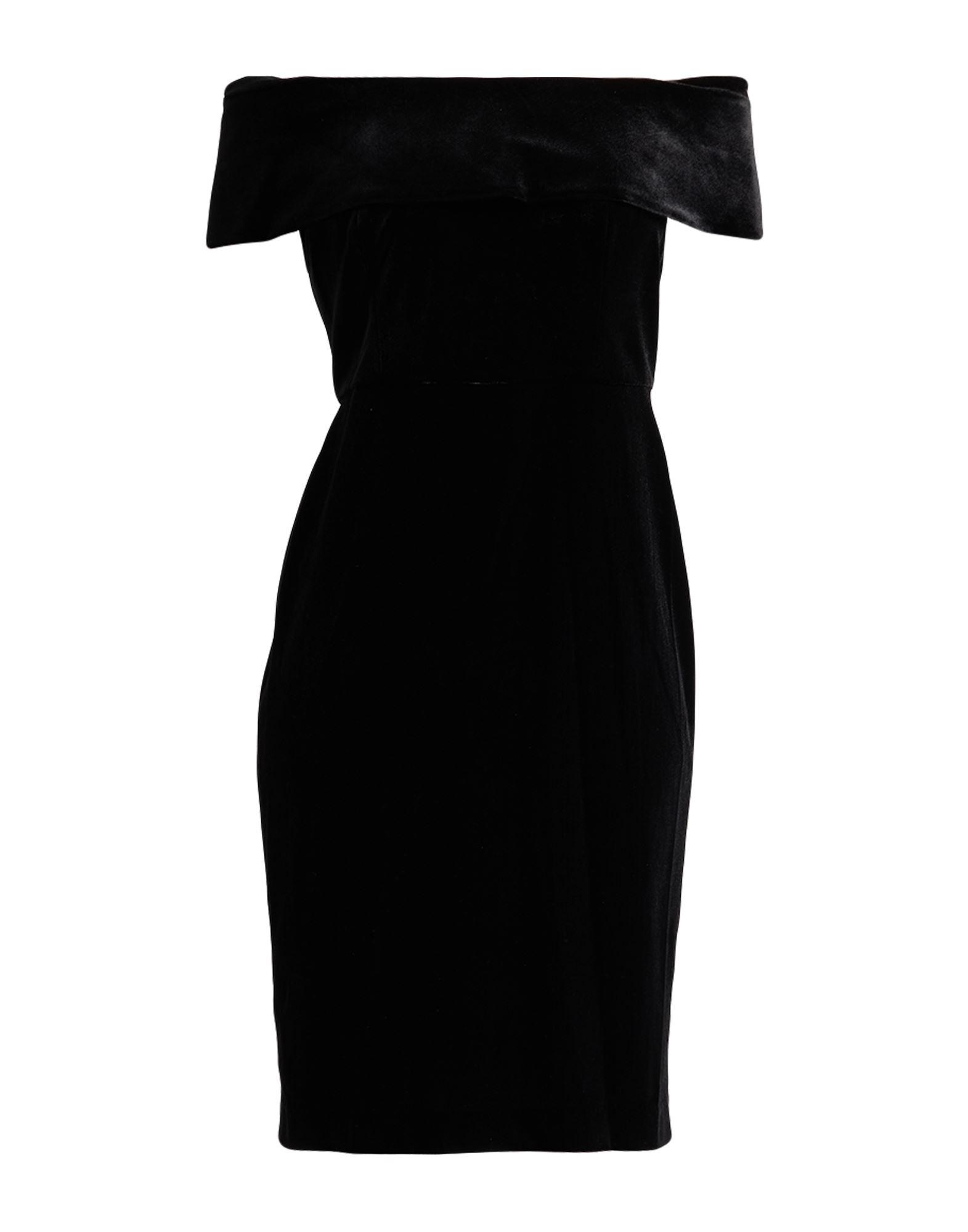 calvin klein black velvet dress Off-Shoulder Long Sleeve Black Homecoming Dress With Beading PD530 main image 0
