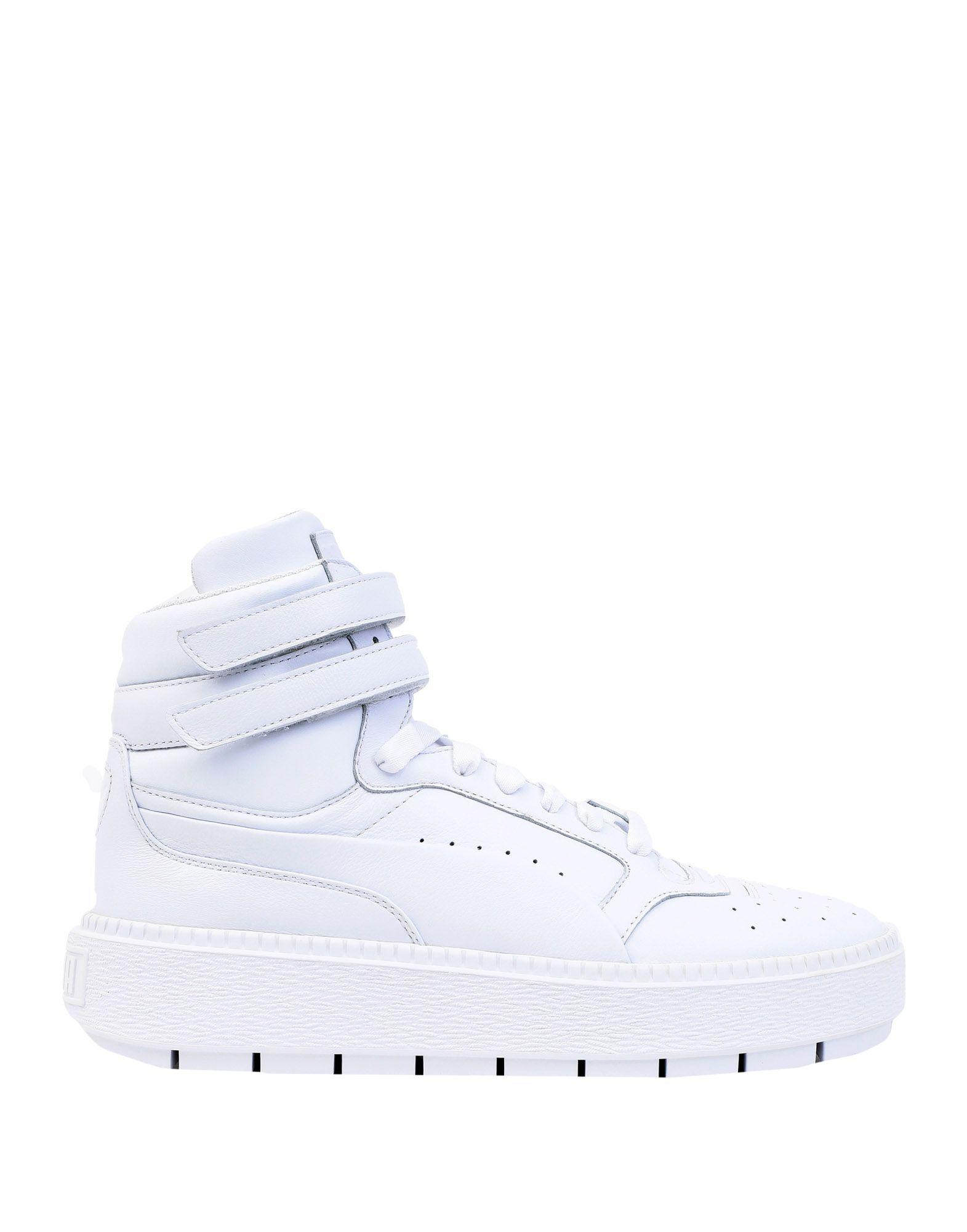 PUMA Leather High-tops & Sneakers in White - Lyst
