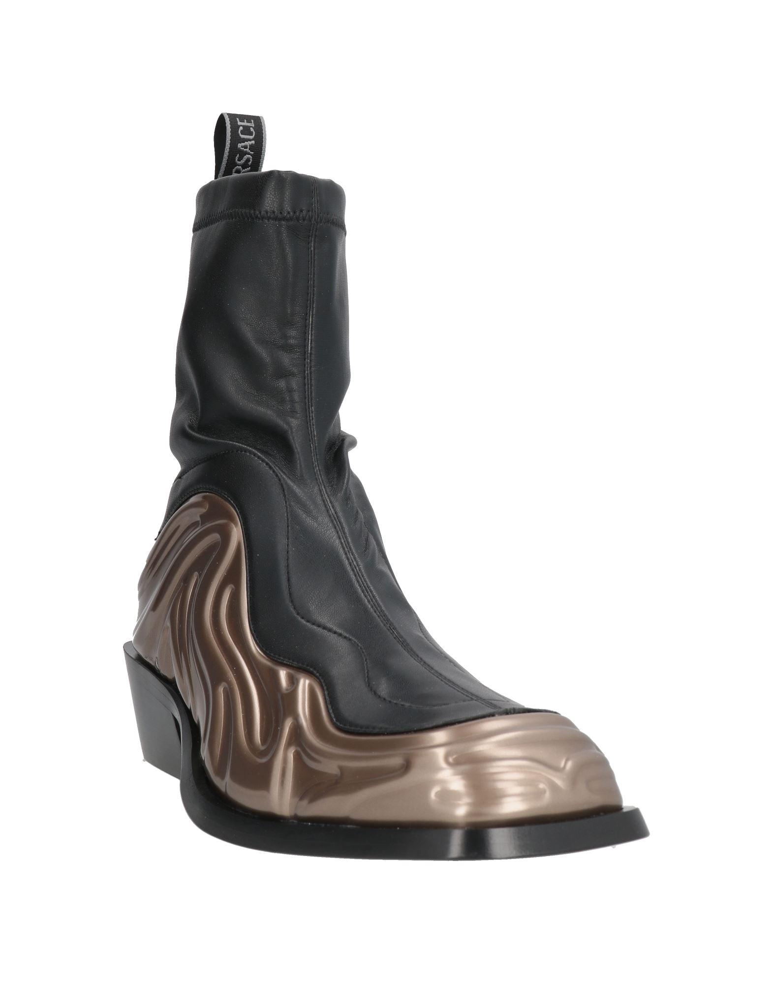 Designer Boots Versace Moon Boots Men's Leather Riding Boots