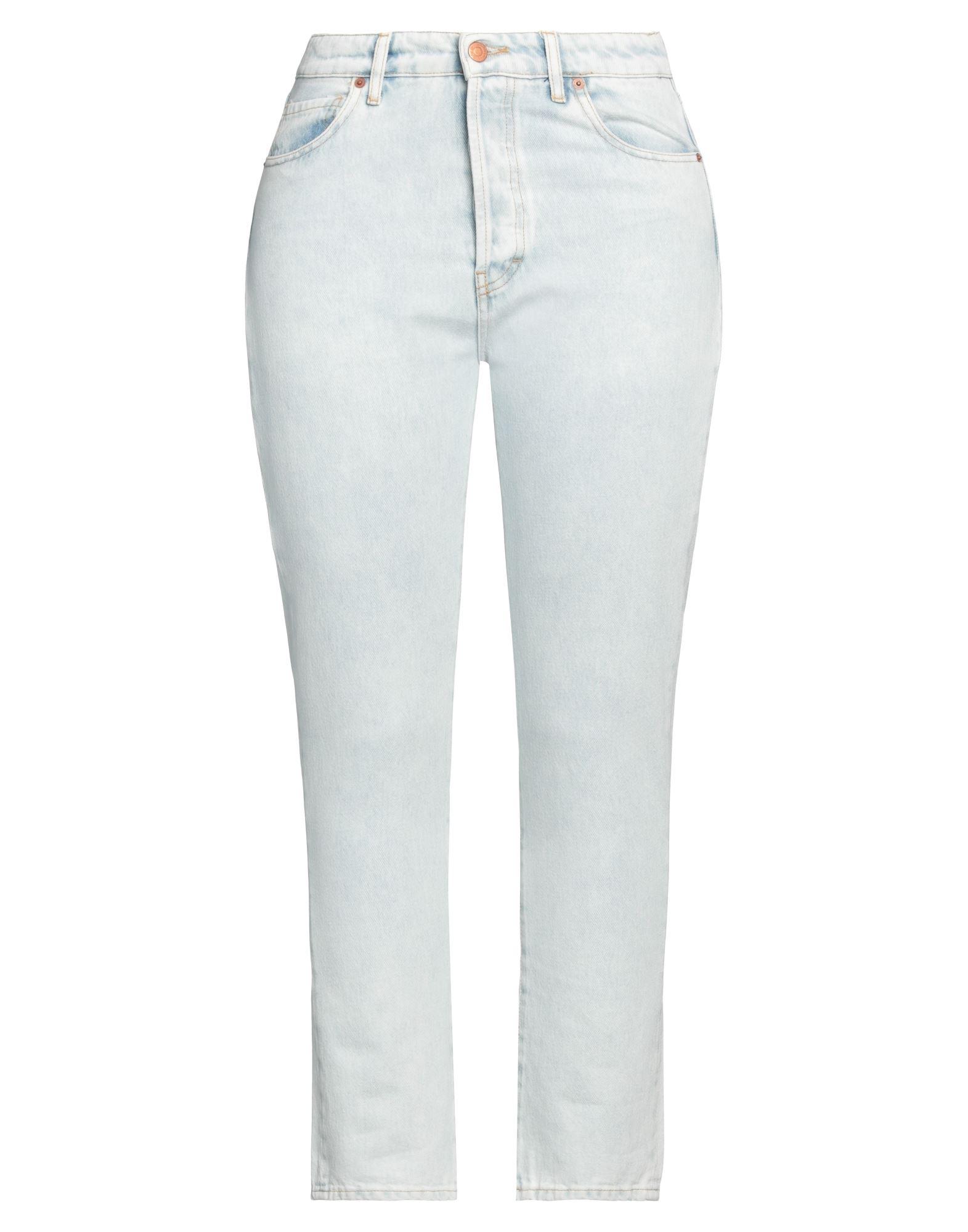 ViCOLO Denim Trousers in White | Lyst