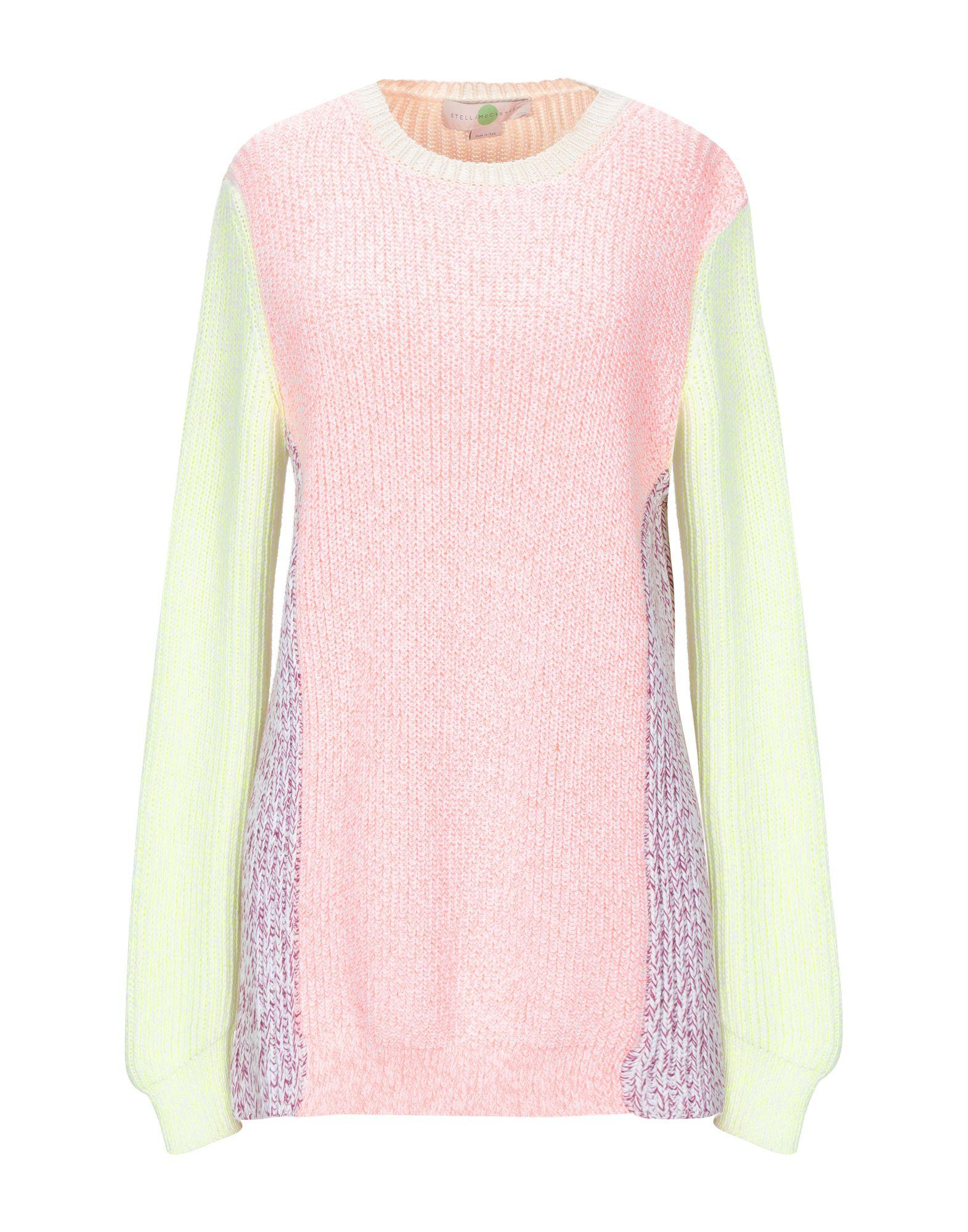 Stella McCartney Cotton Sweater in Coral (Pink) - Lyst