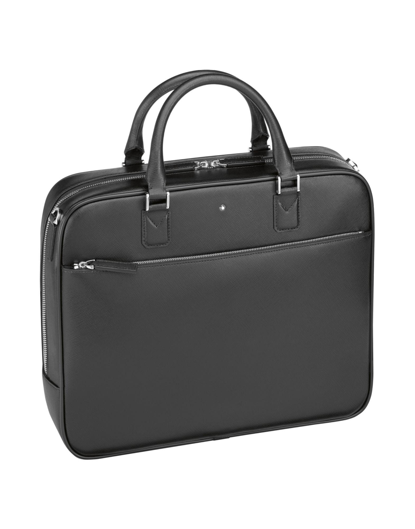 Montblanc Leather Work Bags in Black for Men - Lyst
