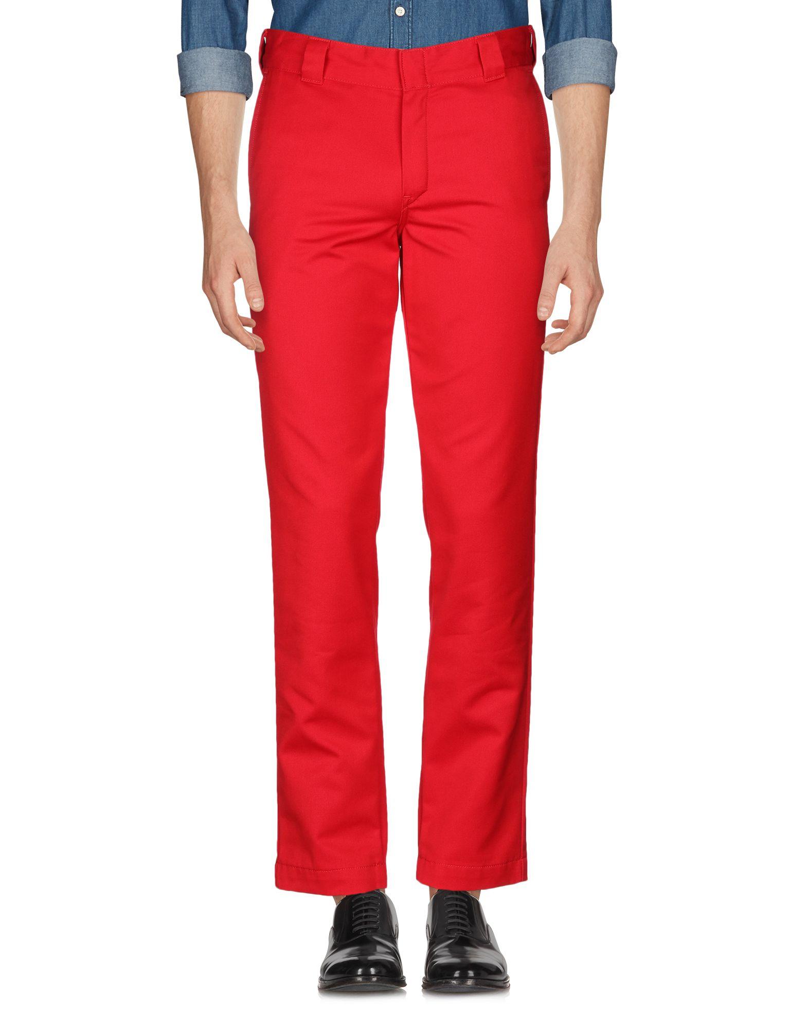 red casual pants