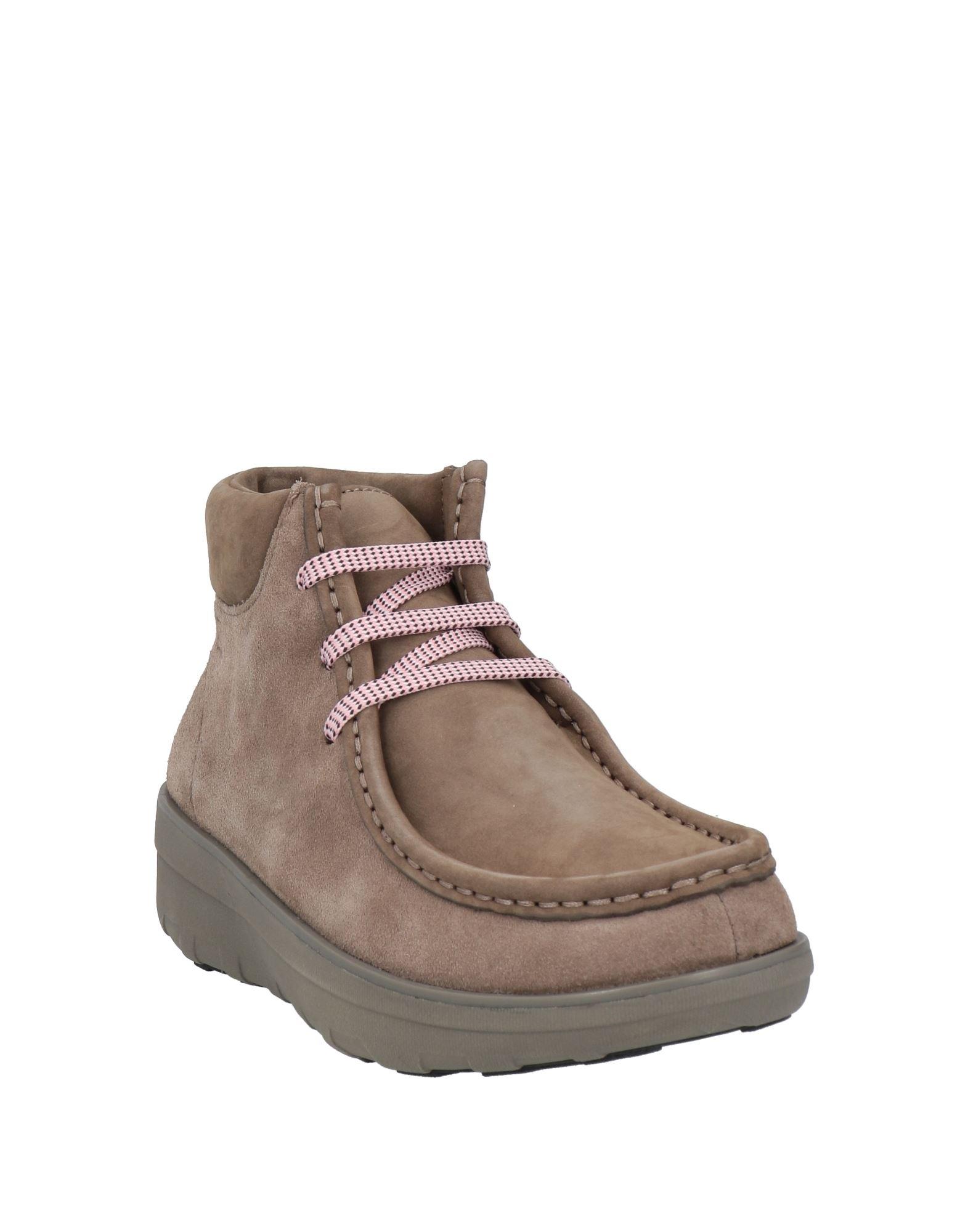 Fitflop Khaki Ankle Boots Leather in Brown Lyst UK