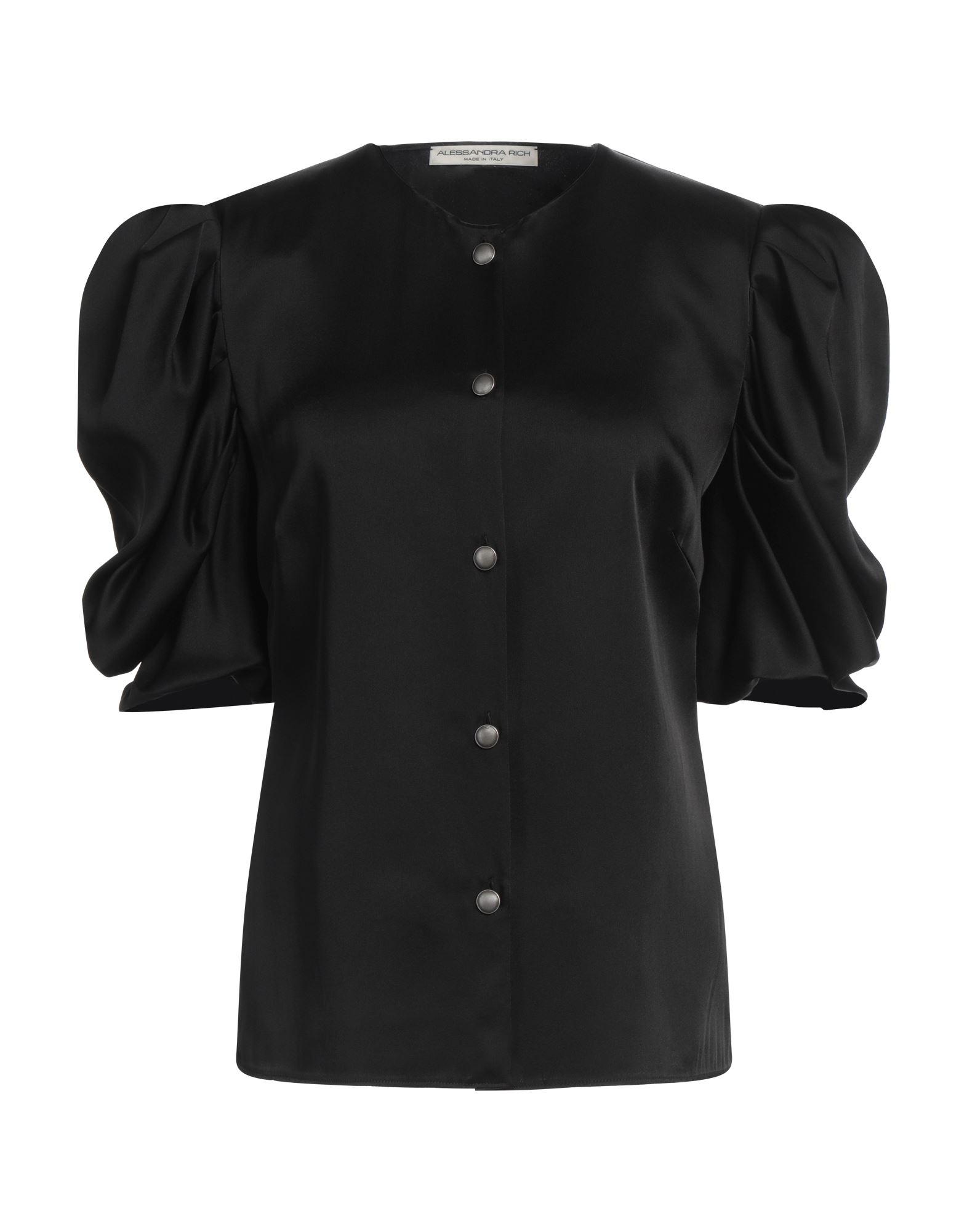 Tシャツ・カットソー ALESSANDRA RICH Black Cotton Polo Shirt Alessandra Rich T-shirts for Women | Online Sale up to 79