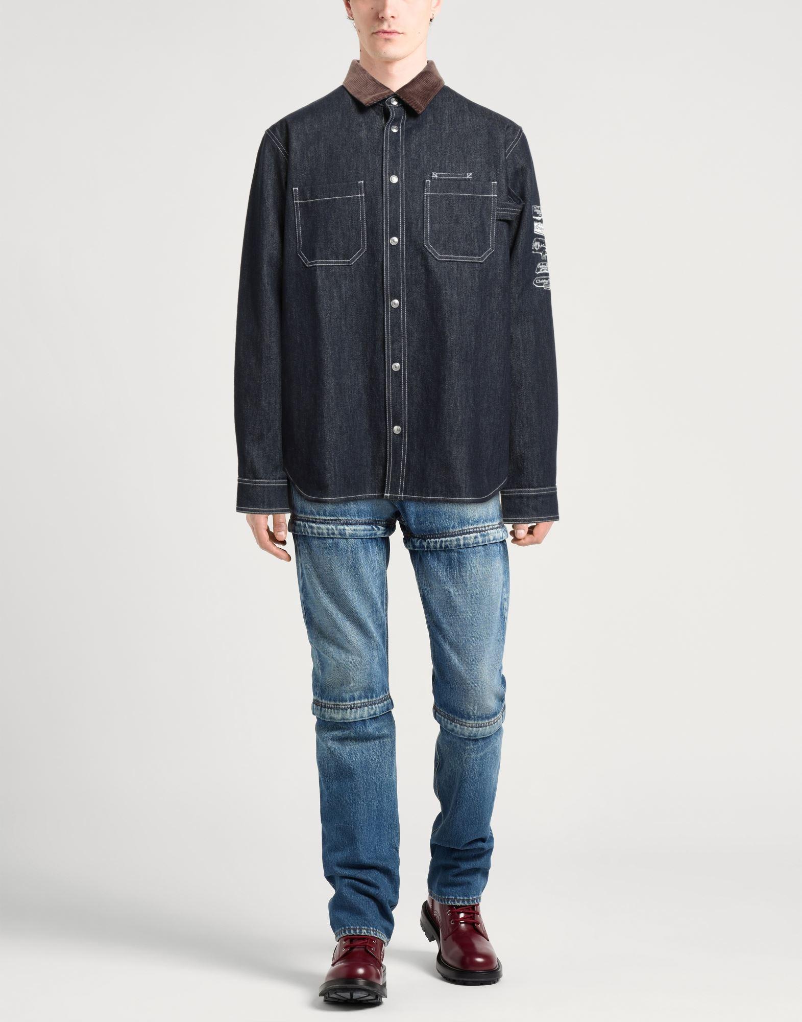 Dior Denim Shirt Cotton in Blue for Men Lyst
