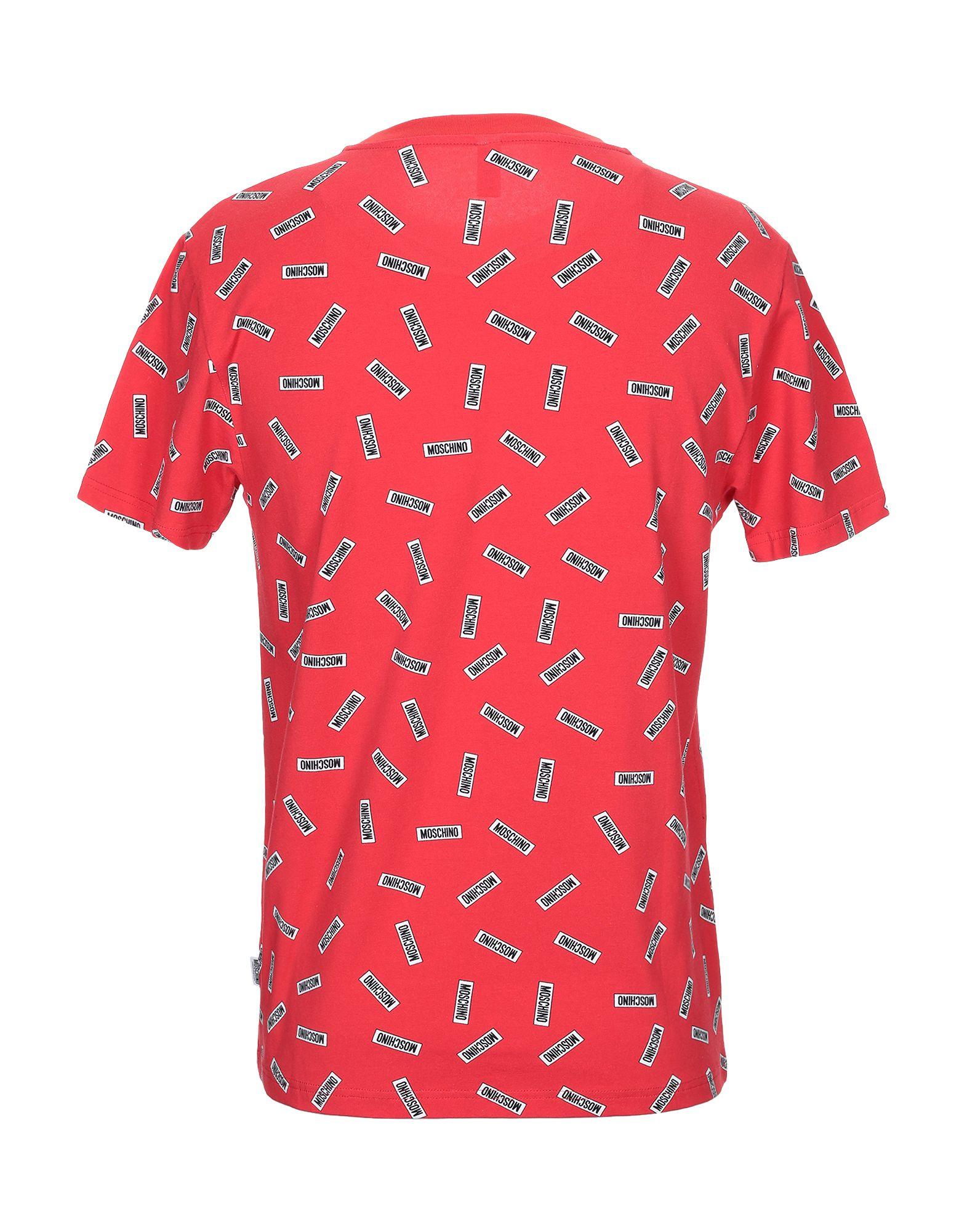 Moschino Cotton Undershirt in Red for Men - Lyst