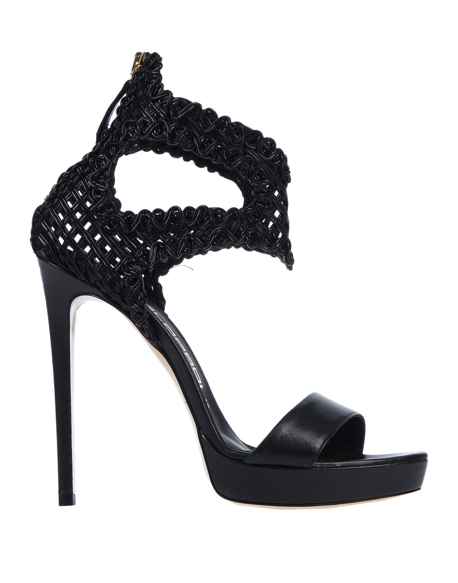 Giancarlo Paoli Leather Sandals in Black - Lyst