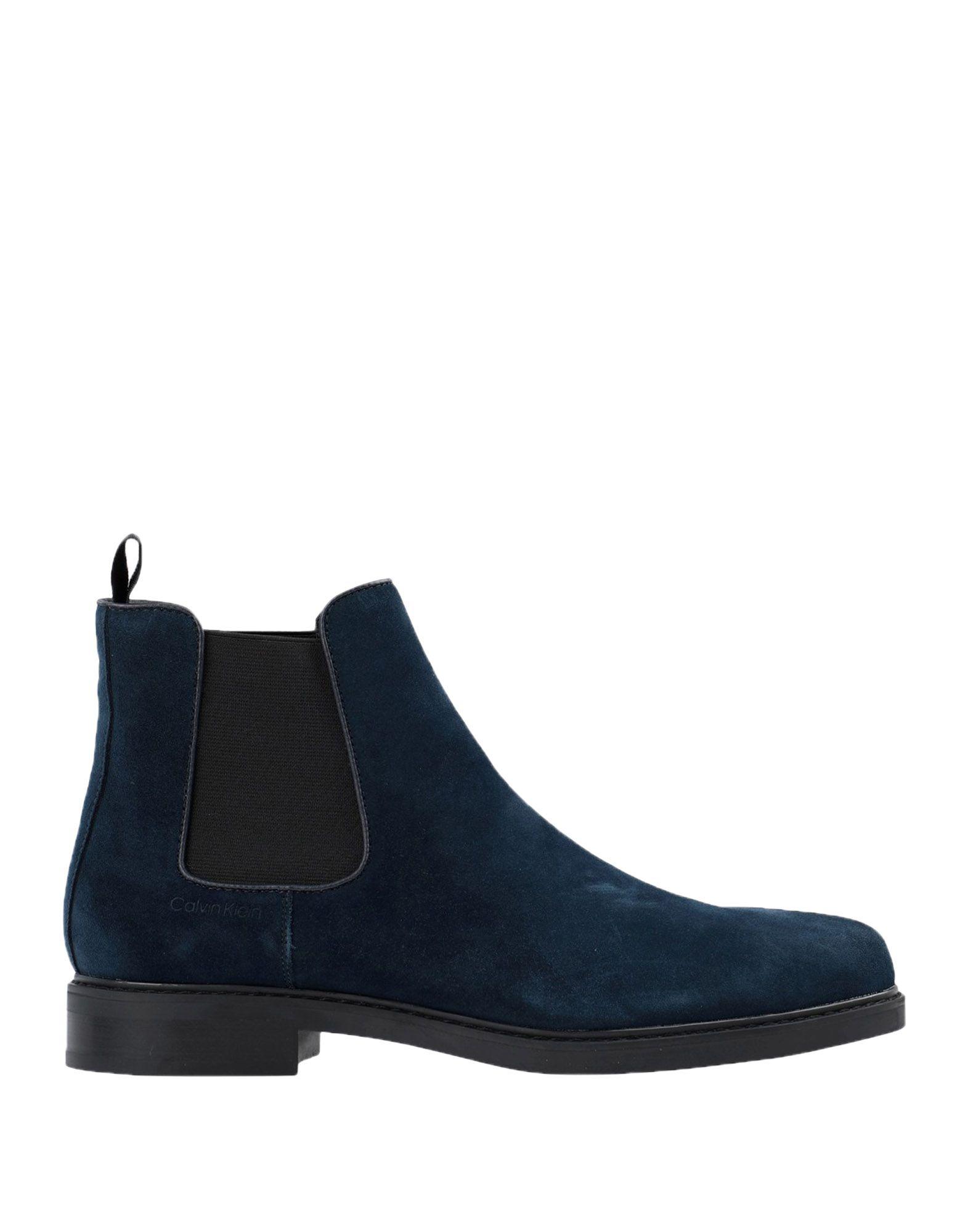 Calvin Klein Suede Ankle Boots in Dark Blue (Blue) for Men - Lyst