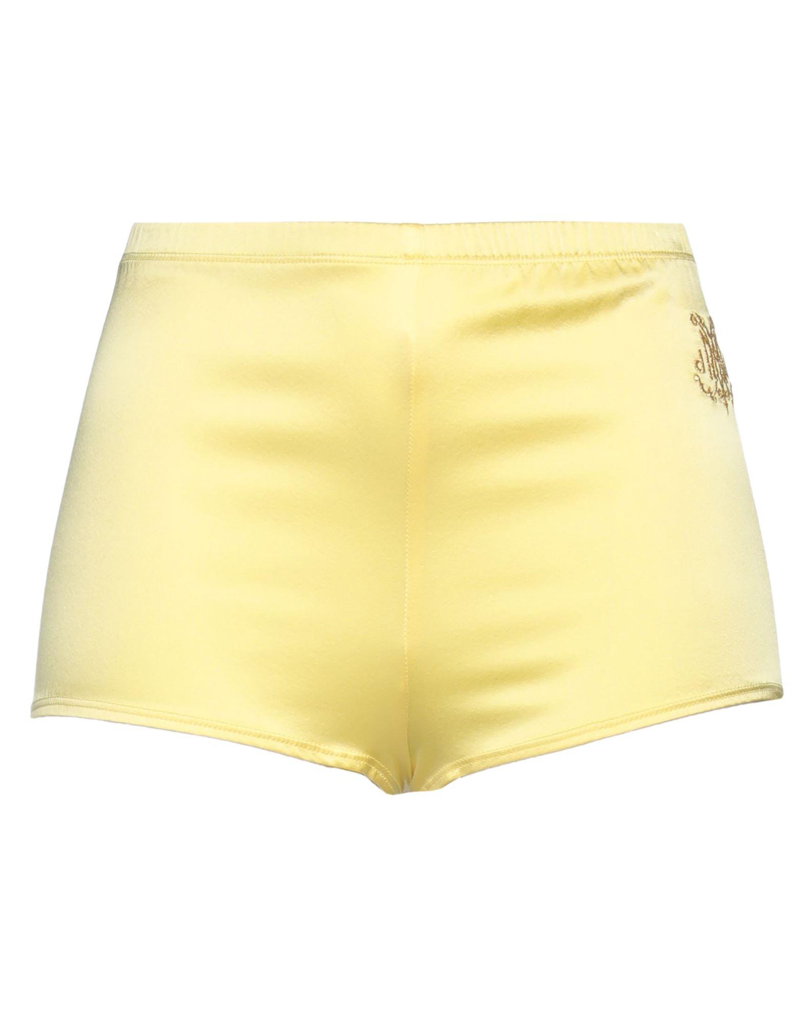 Yellow silk shorts clearance