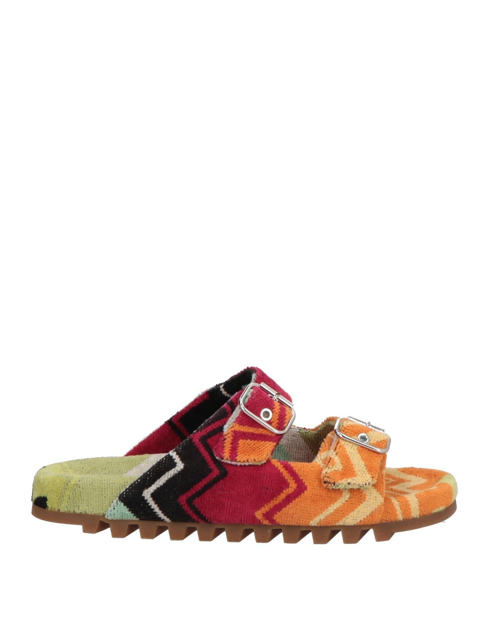 $1398 Missoni Men\'s Orange Sandals Textile Fibers-100% Authentic (Rare) US9-EU42 MISSONI Mia striped terry sandals | NET-A-PORTER main image 4
