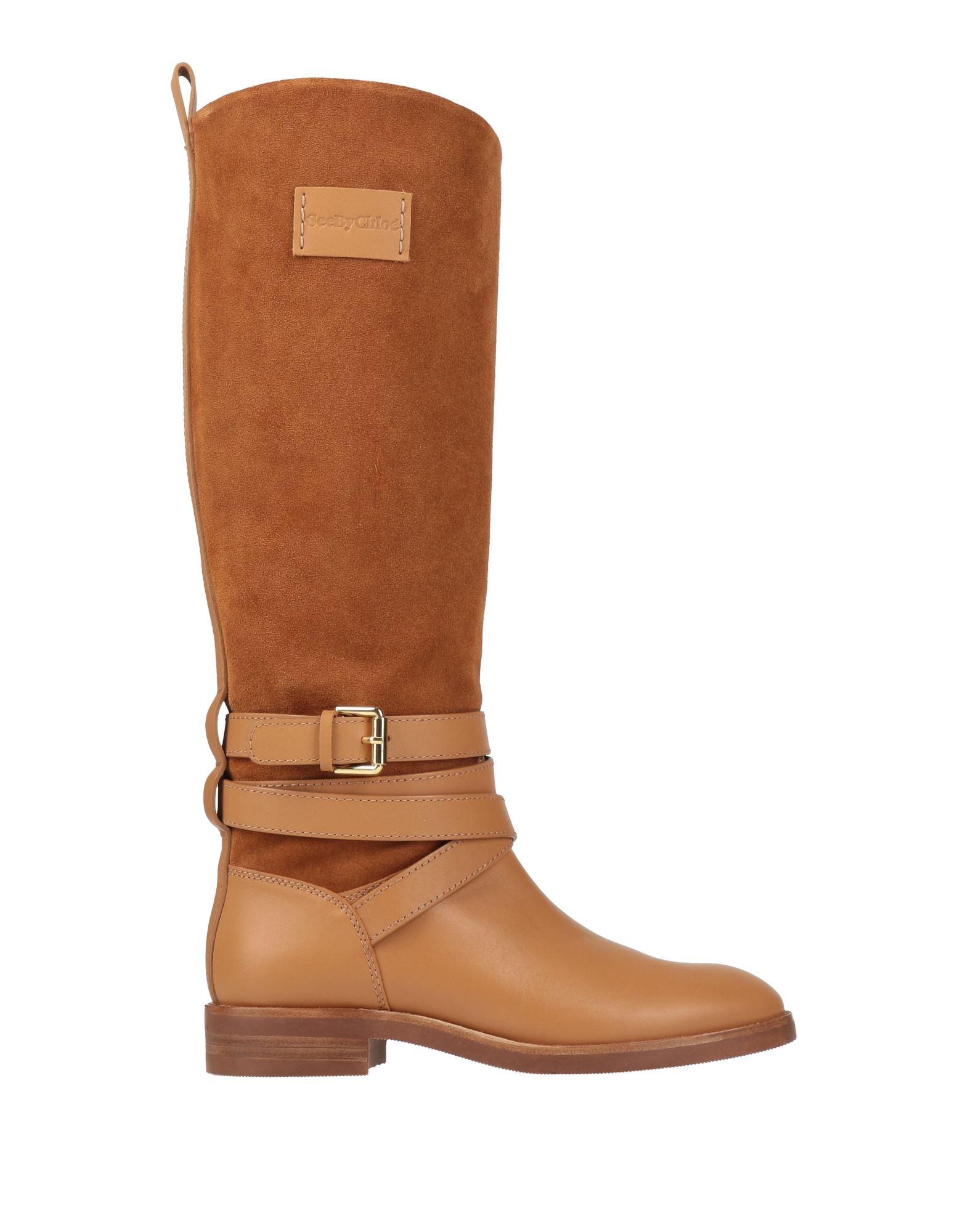 SEE BY CHLOÉ Knee High Boots Tassel leather knee-high boots in black - See By Chloe