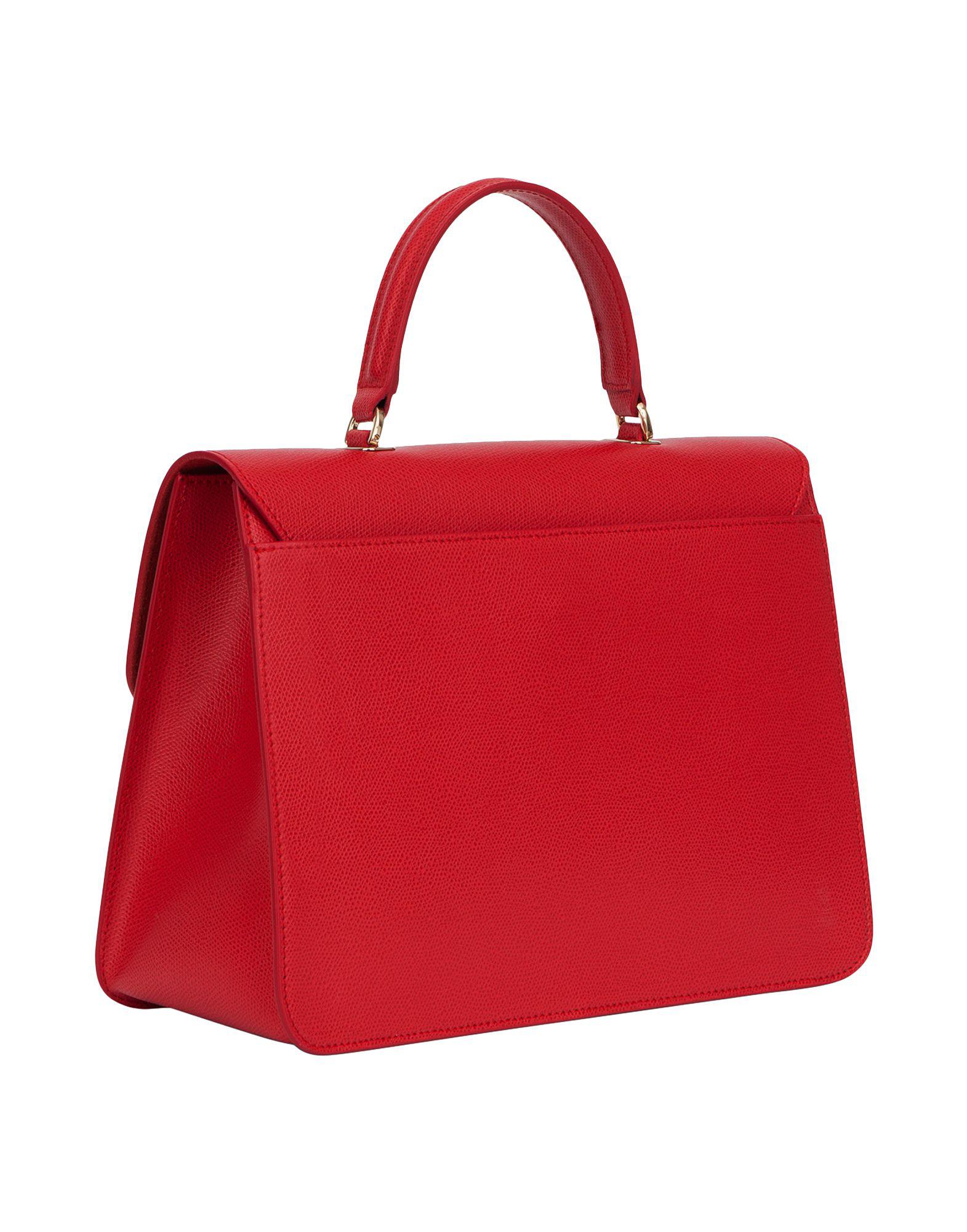 Furla Leather Handbag in Red - Lyst