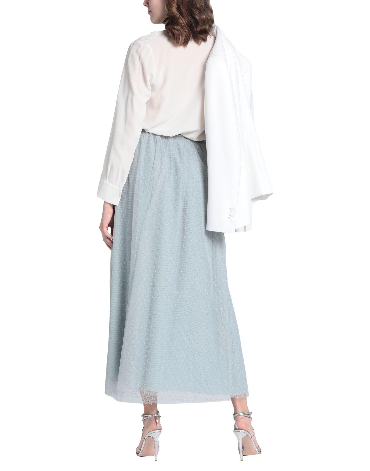 RED Valentino Long Skirt in Sky Blue (Blue) | Lyst