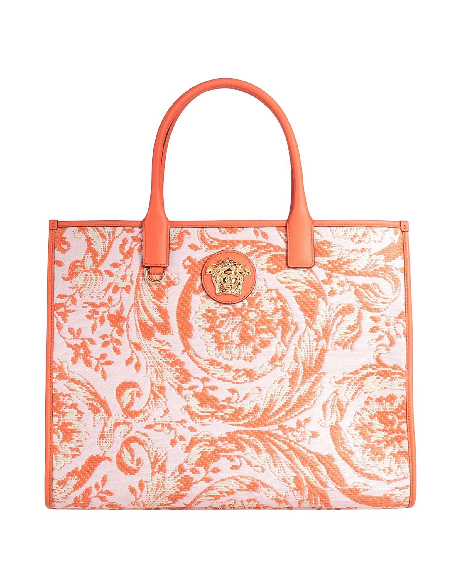 トートバッグ VERSACE Woman Tote bags Multicolor 10047411A13565 5R63V Strawberry Garden La Medusa Large Tote Bag Red,White