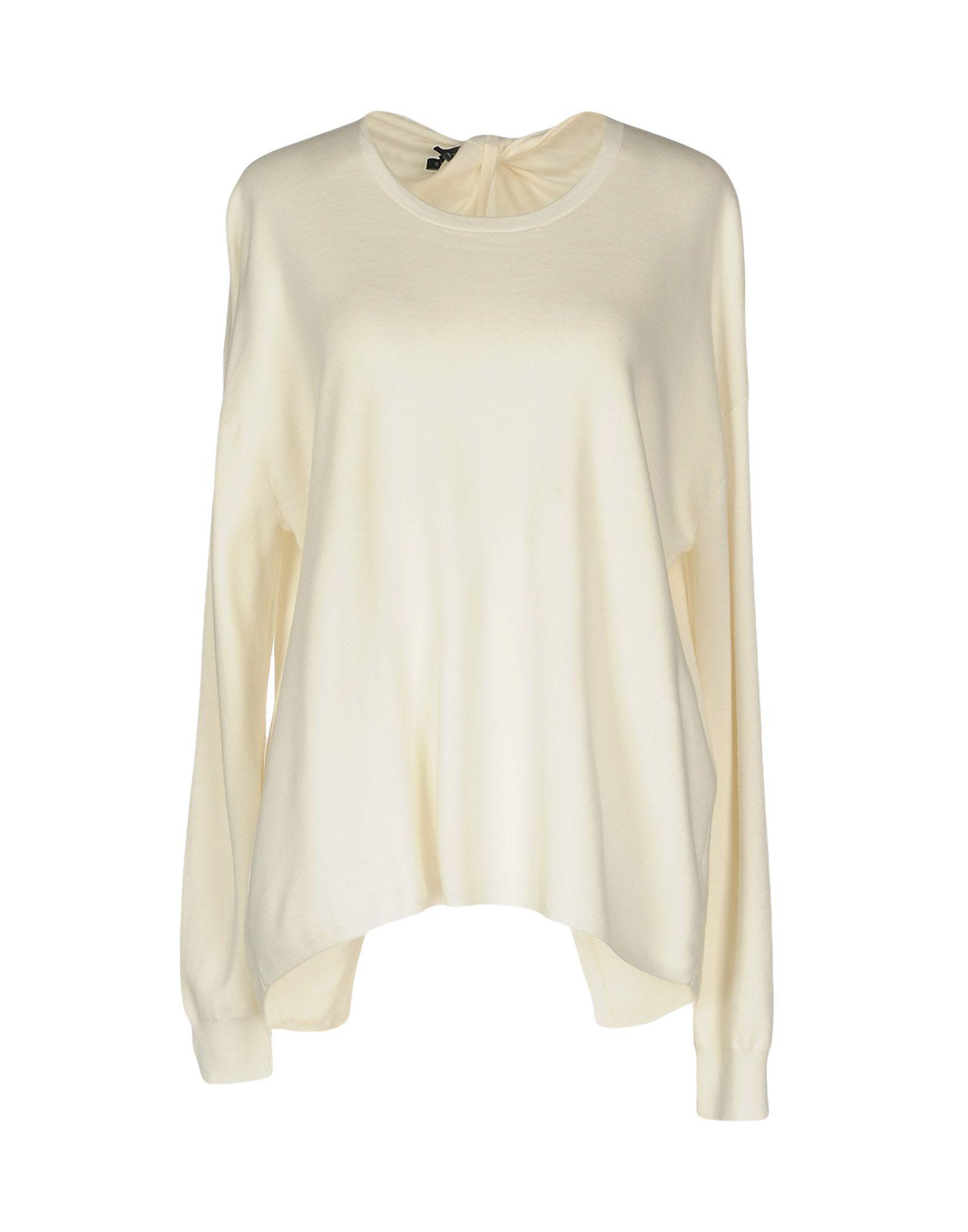 Theory Wool Sweater in Ivory (White) - Lyst