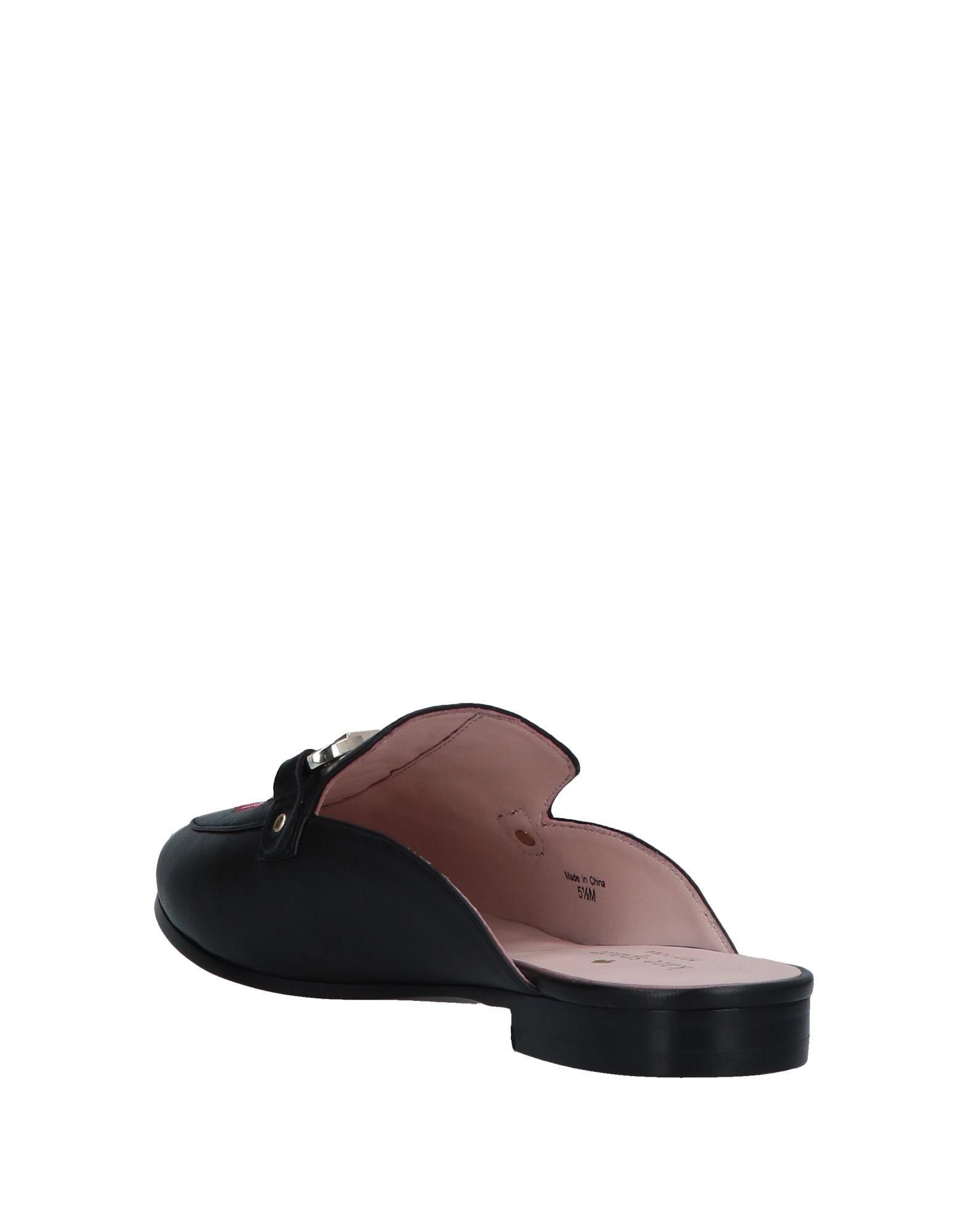 Kate Spade Leather Mules in Black - Lyst