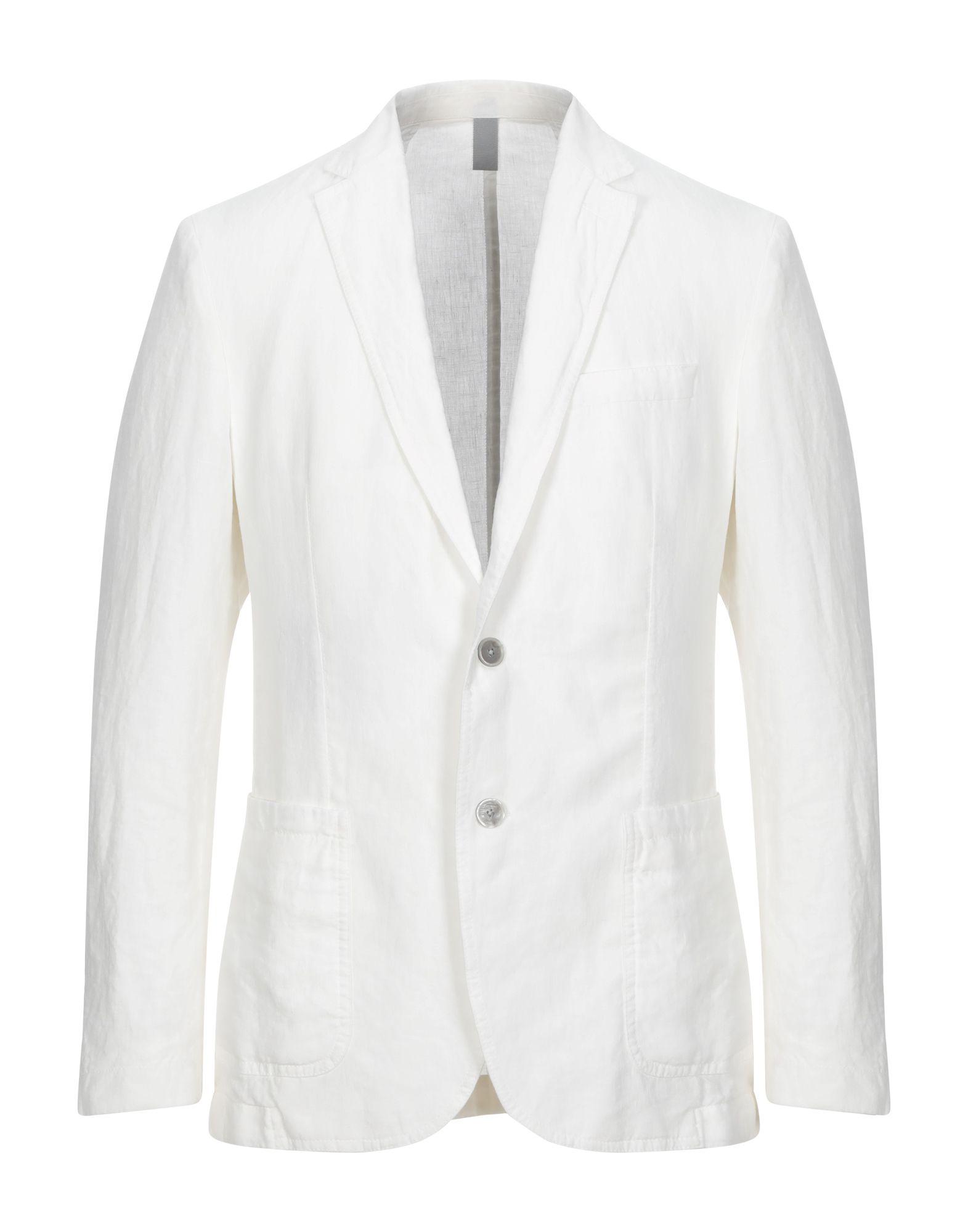 BOSS by Hugo Boss Linen Suit Jacket in White for Men - Lyst