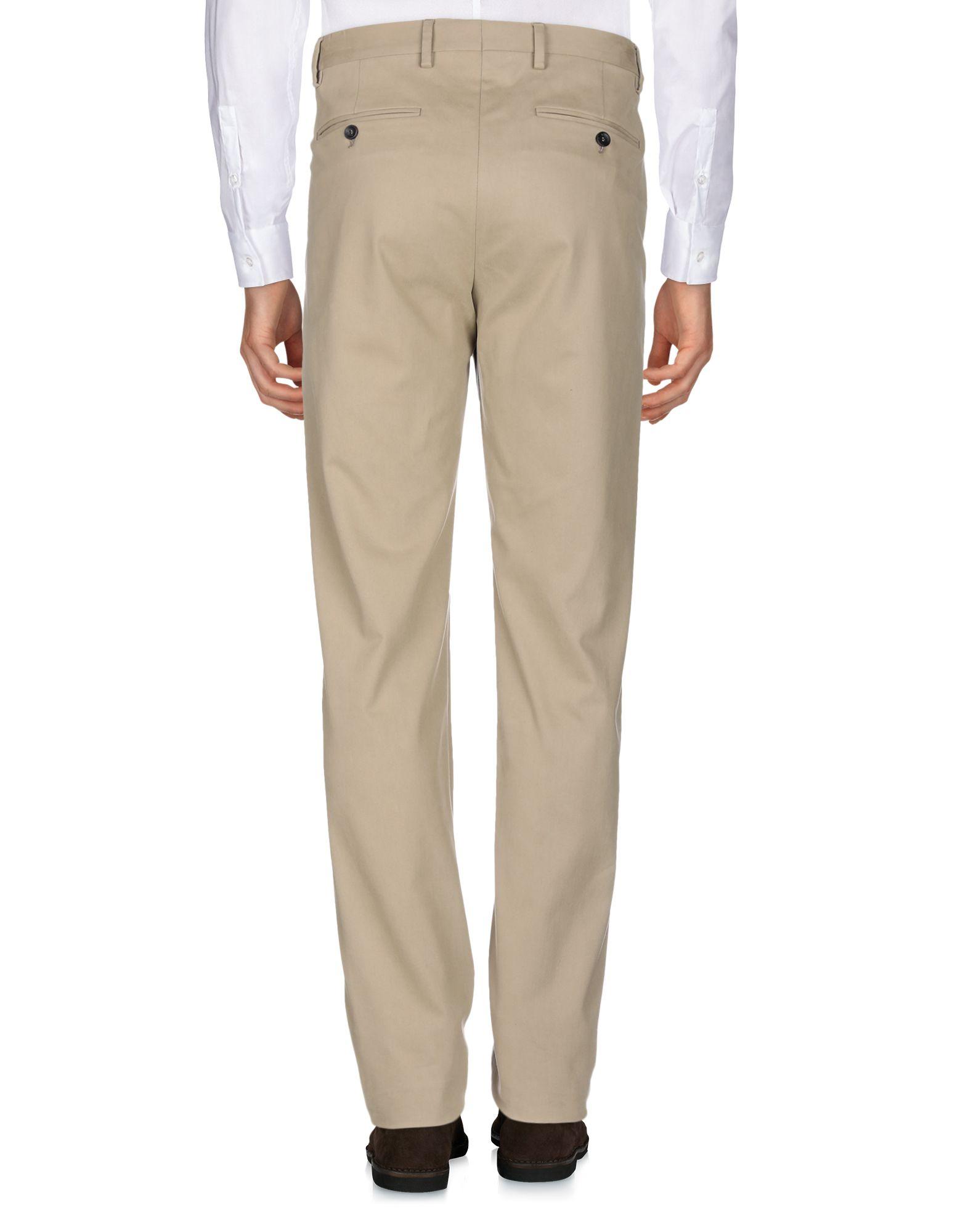 Giorgio Armani Cotton Casual Pants in Khaki (Natural) for Men - Lyst