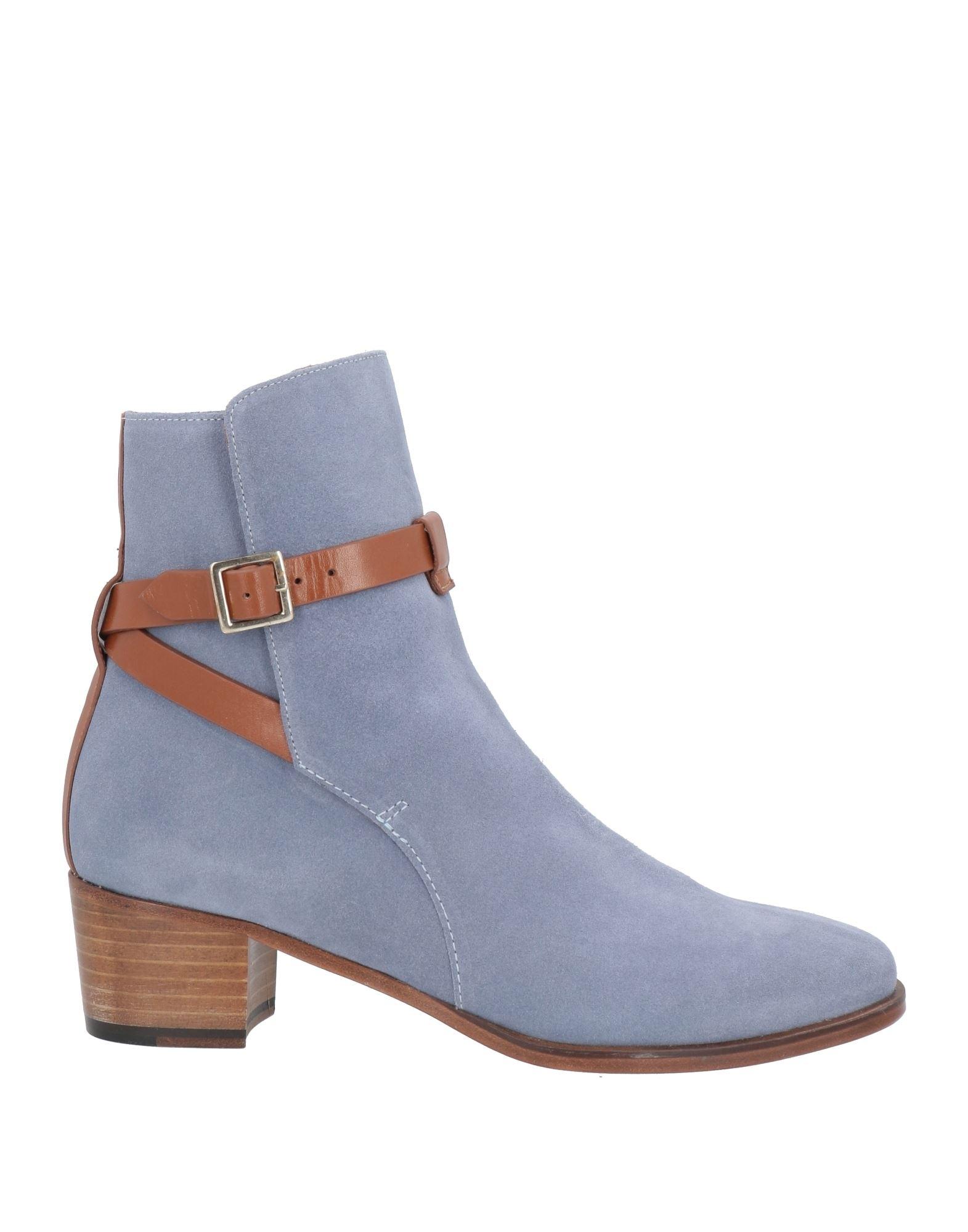 Light blue suede ankle boots hot sale