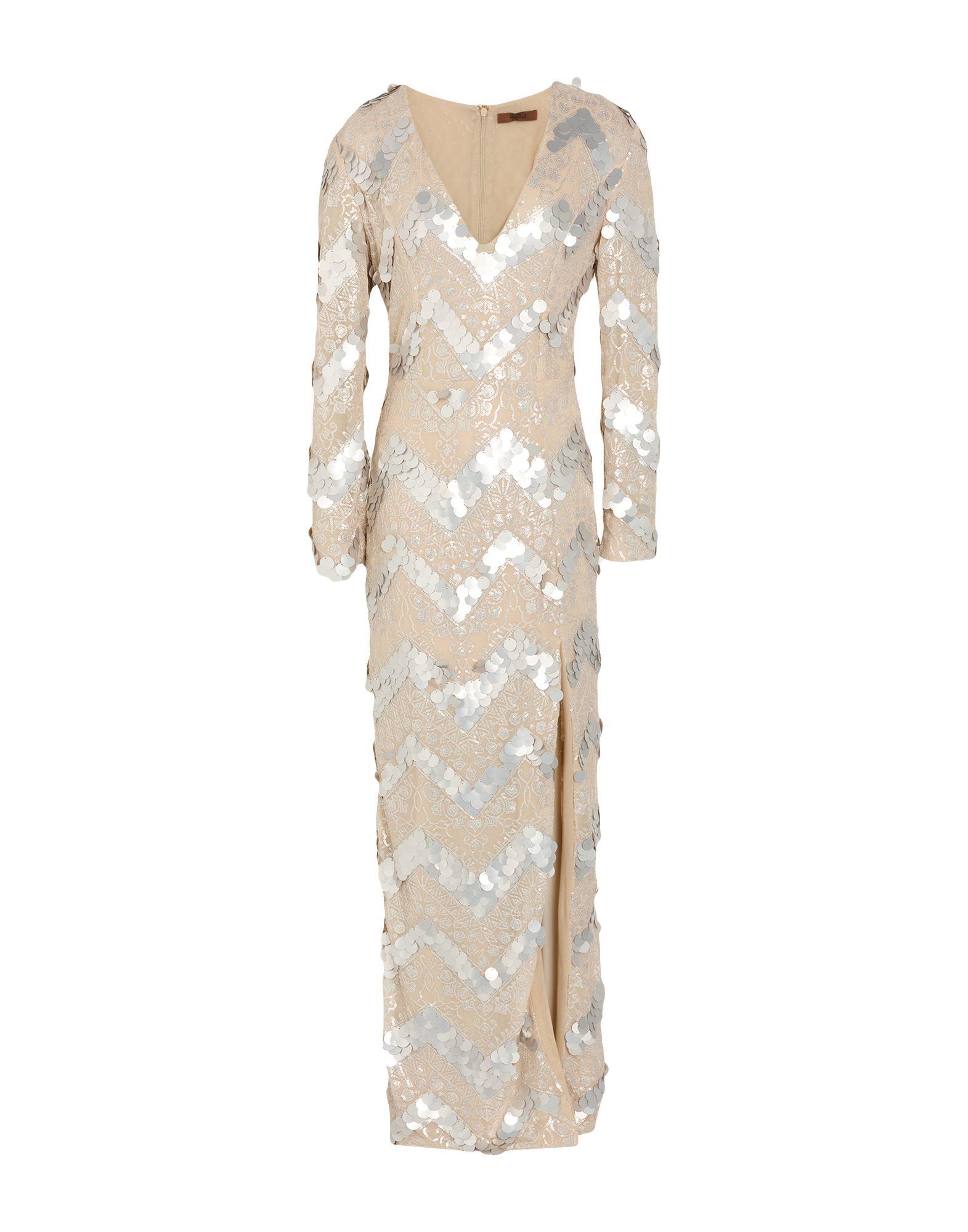 SILENCE LIMITED Luxury Maxi Dress Pes, Elastane in Natural | Lyst