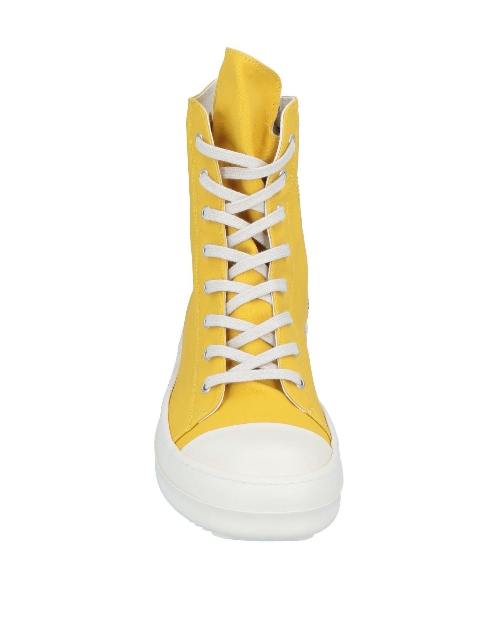 rick owens yellow sneakers