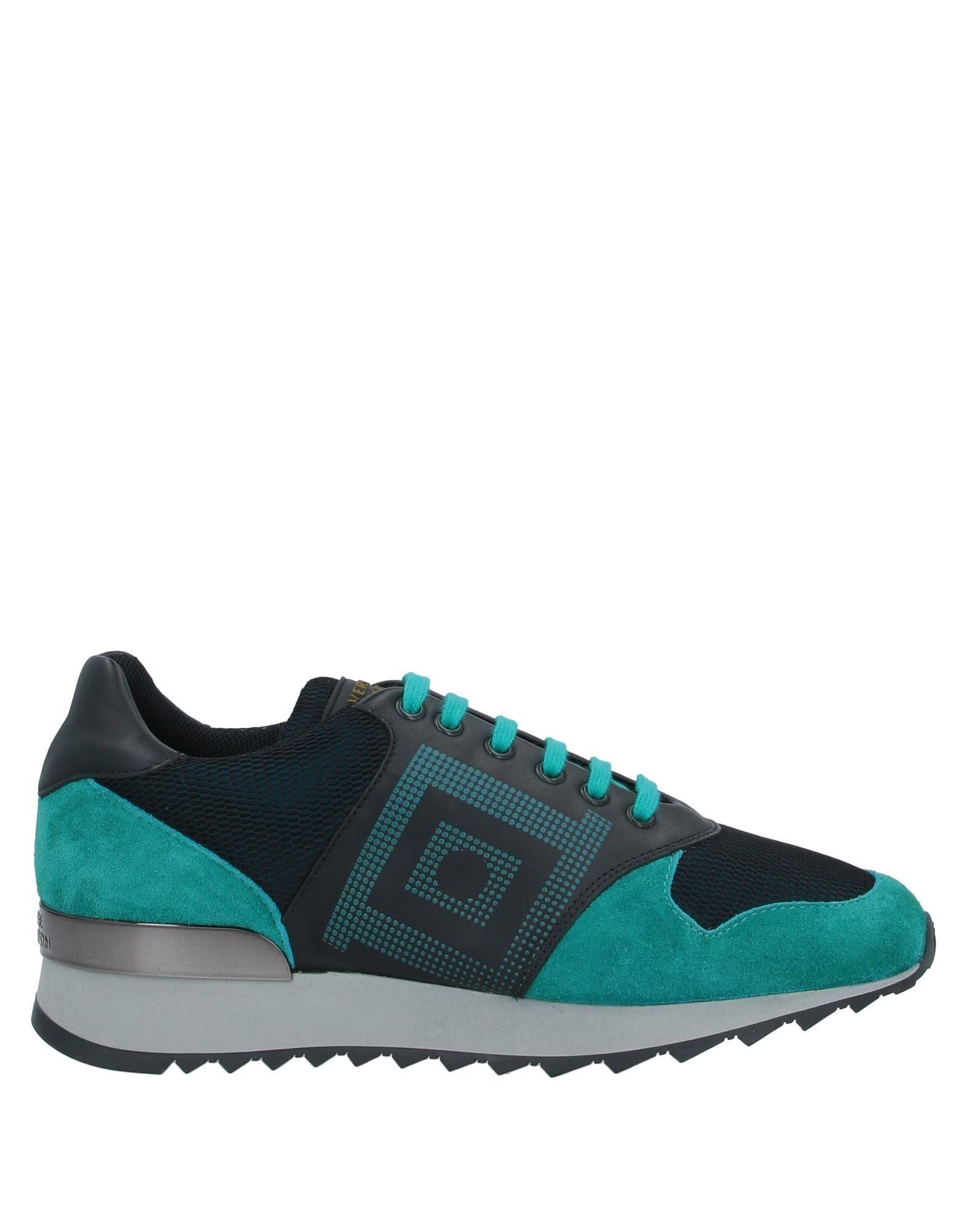 Versace Leather Low-tops & Sneakers in Green for Men - Lyst