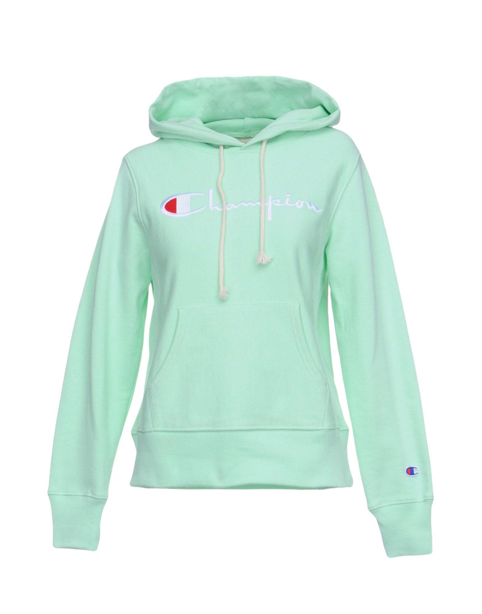 light green champion hoodie