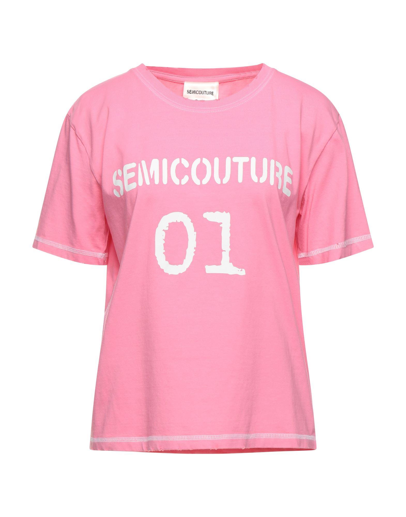 Semicouture T-shirt in Pink - Lyst