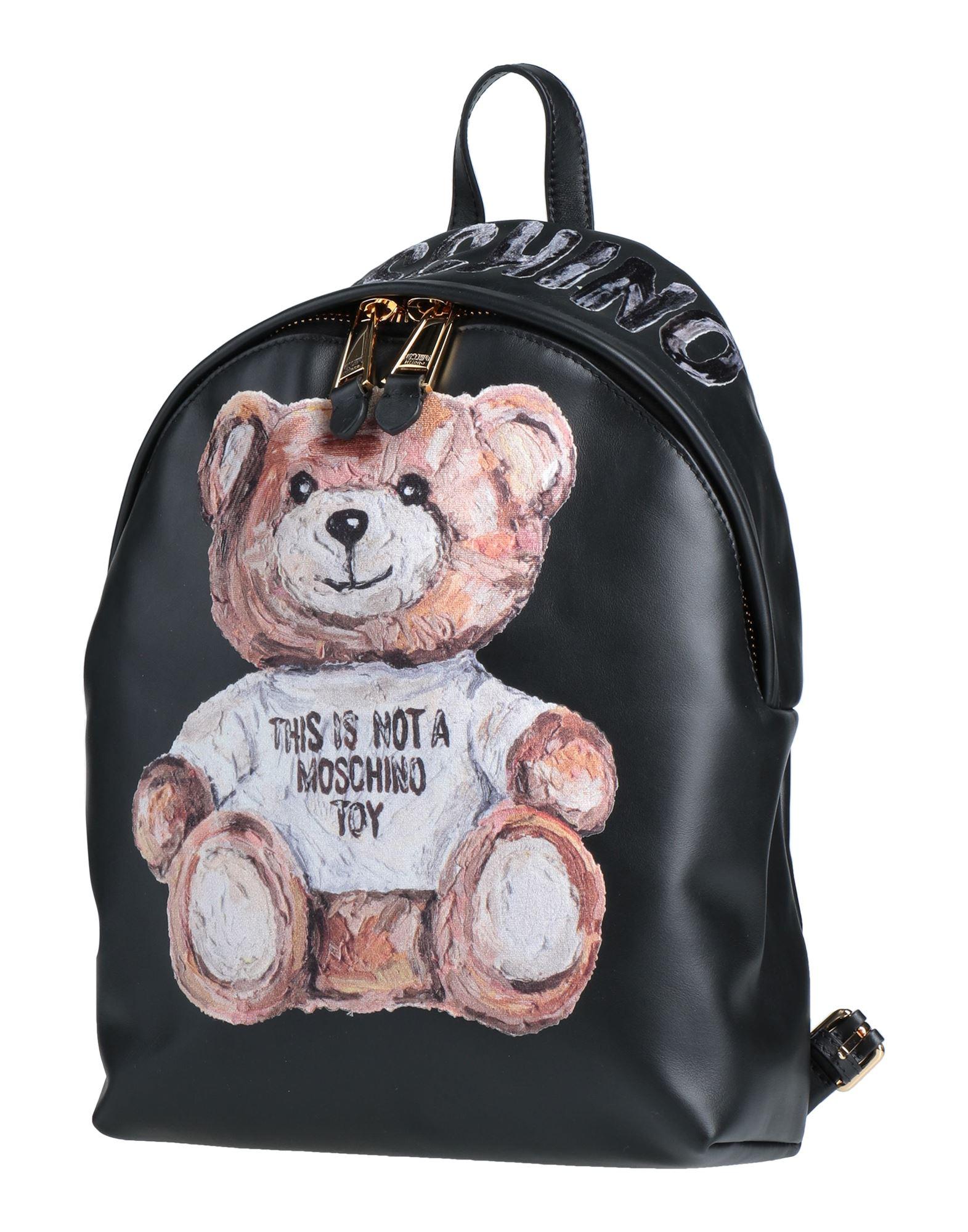 moschino leder rucksack