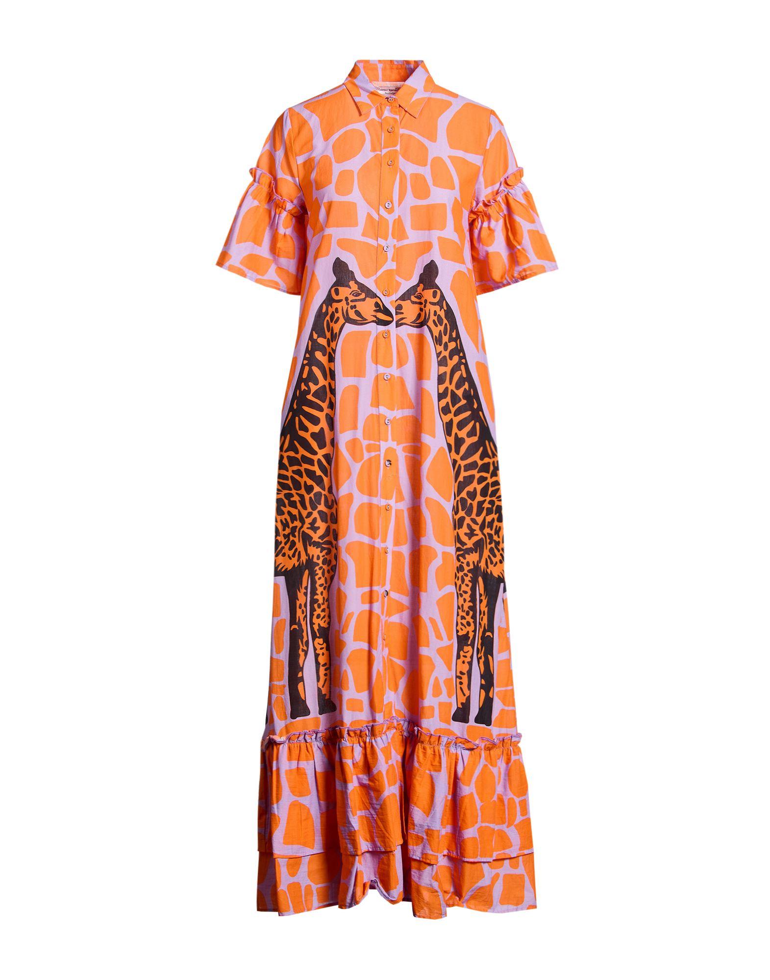 strapless open back dress Mimi Blazer Dress (Orange-Pink ) | Fashion Statement