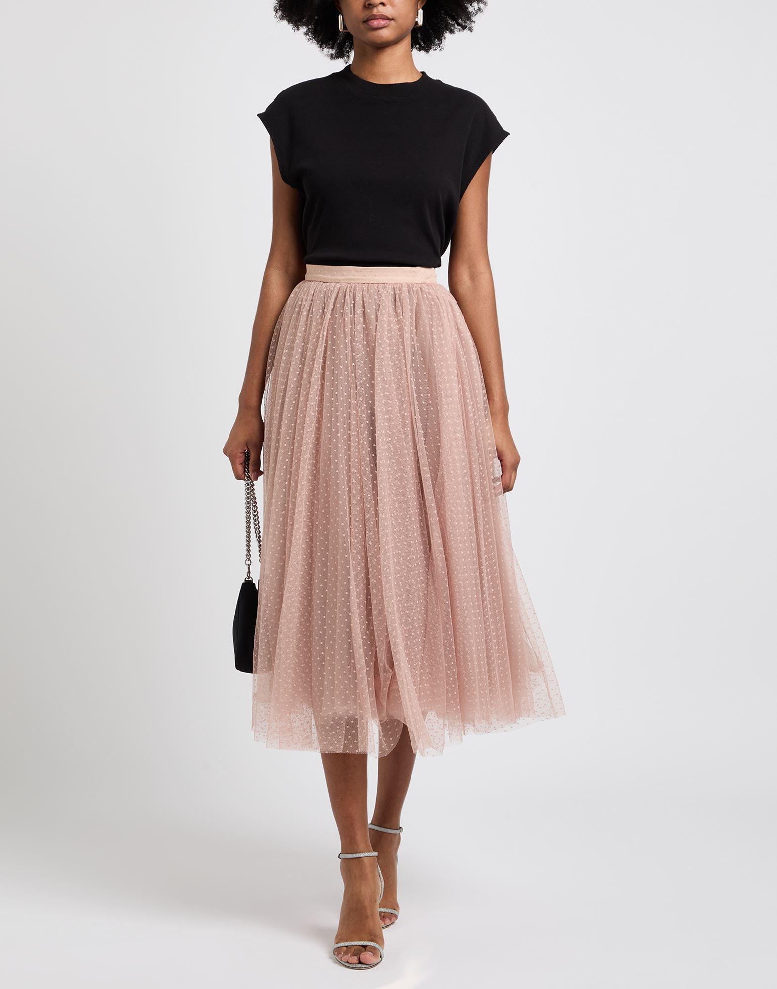 スカート Elisabetta Franchi Tulle Skirt pink-glitter-elisabetta-