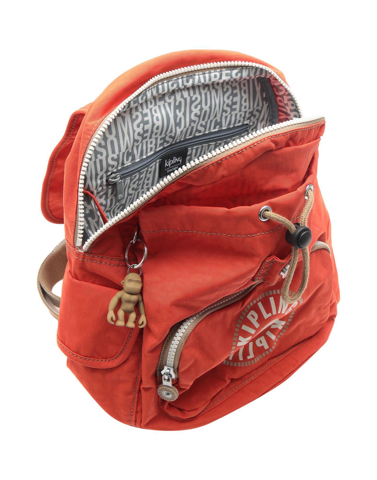 kipling orange backpack
