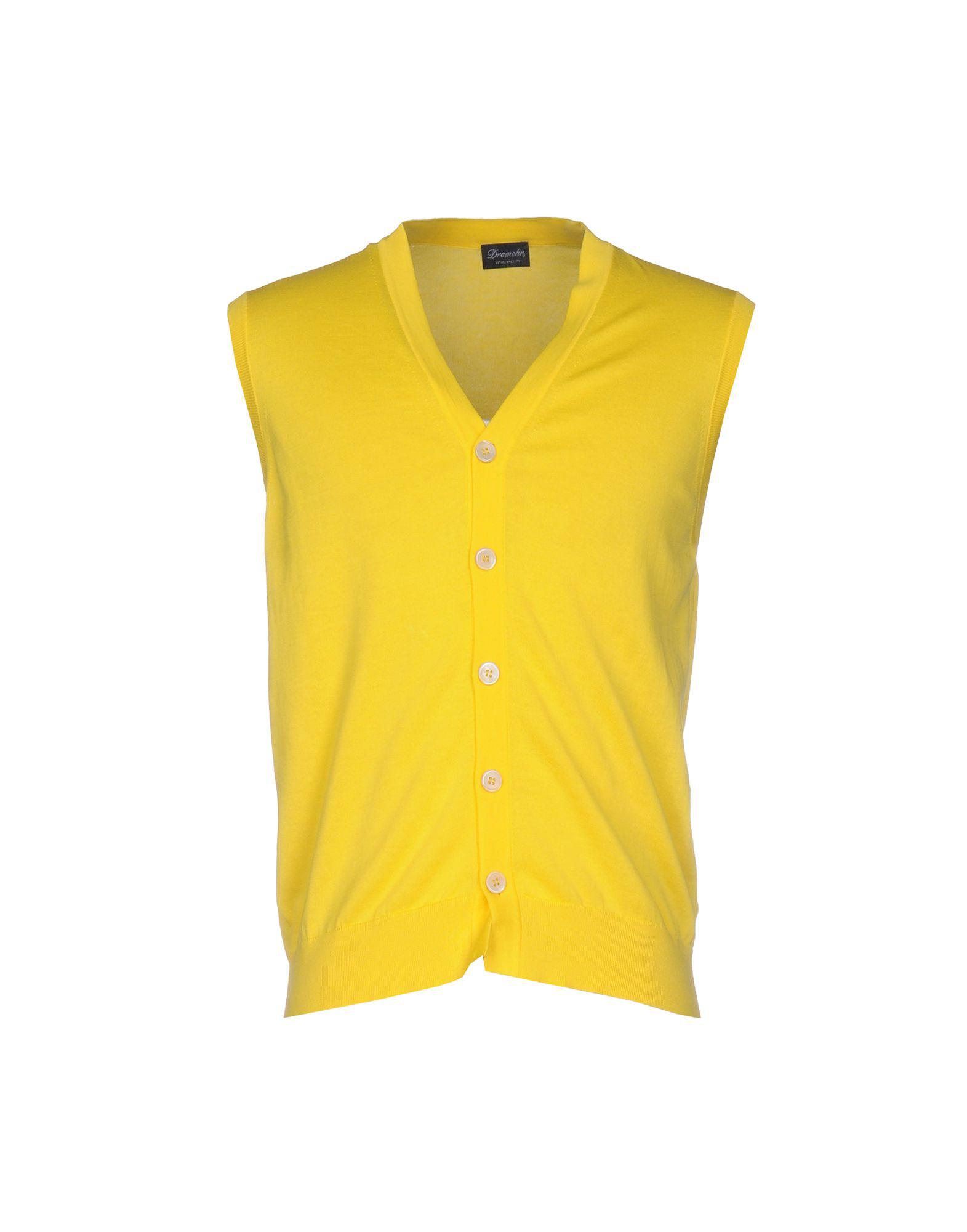 Drumohr Cotton Cardigan in Yellow for Men - Save 1% - Lyst