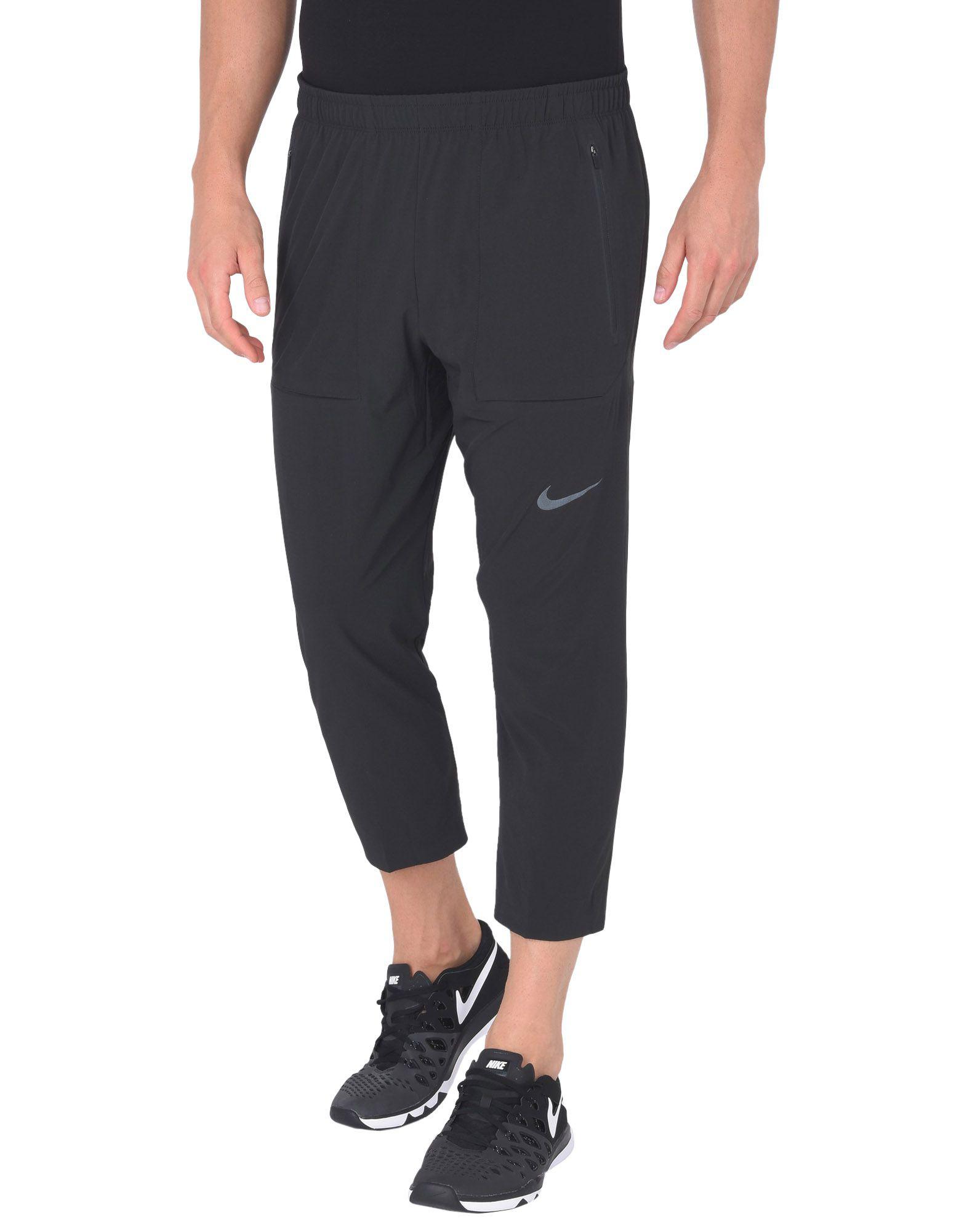 Nike Synthetic 3/4-length Trousers in Black for Men | Lyst UK