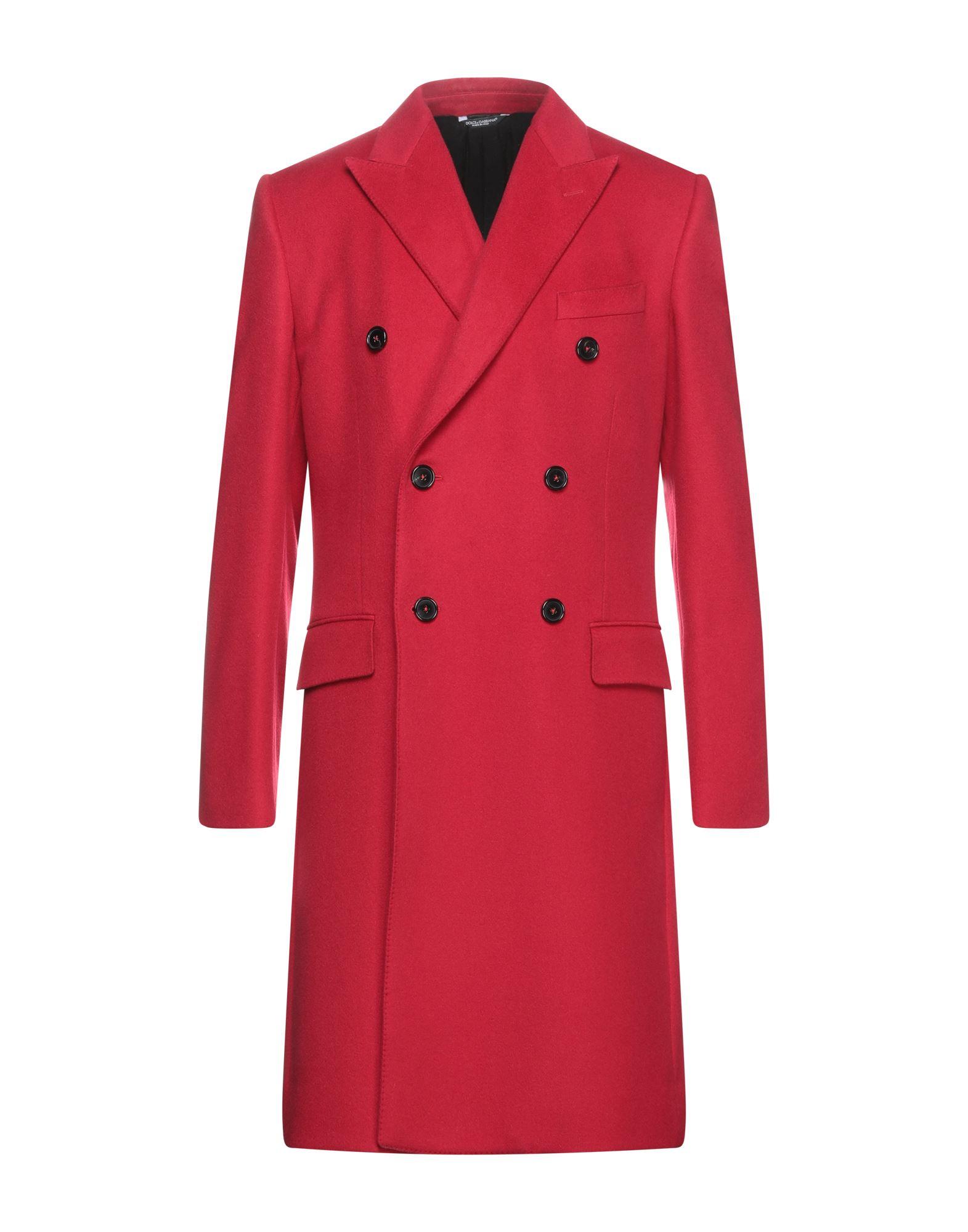 Dolce & Gabbana Coat in Red for Men | Lyst