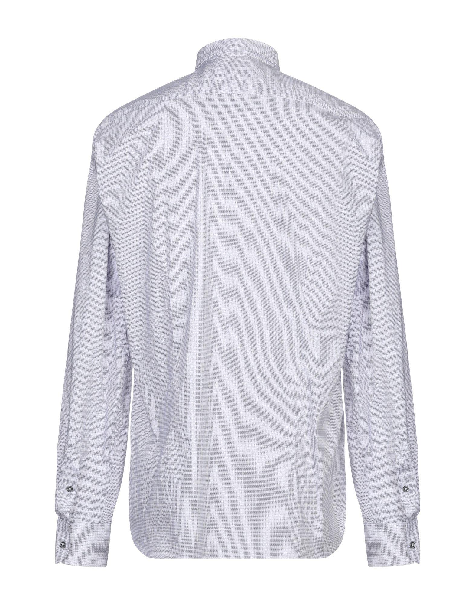 Aglini Cotton Shirt in Light Grey (Gray) for Men - Lyst