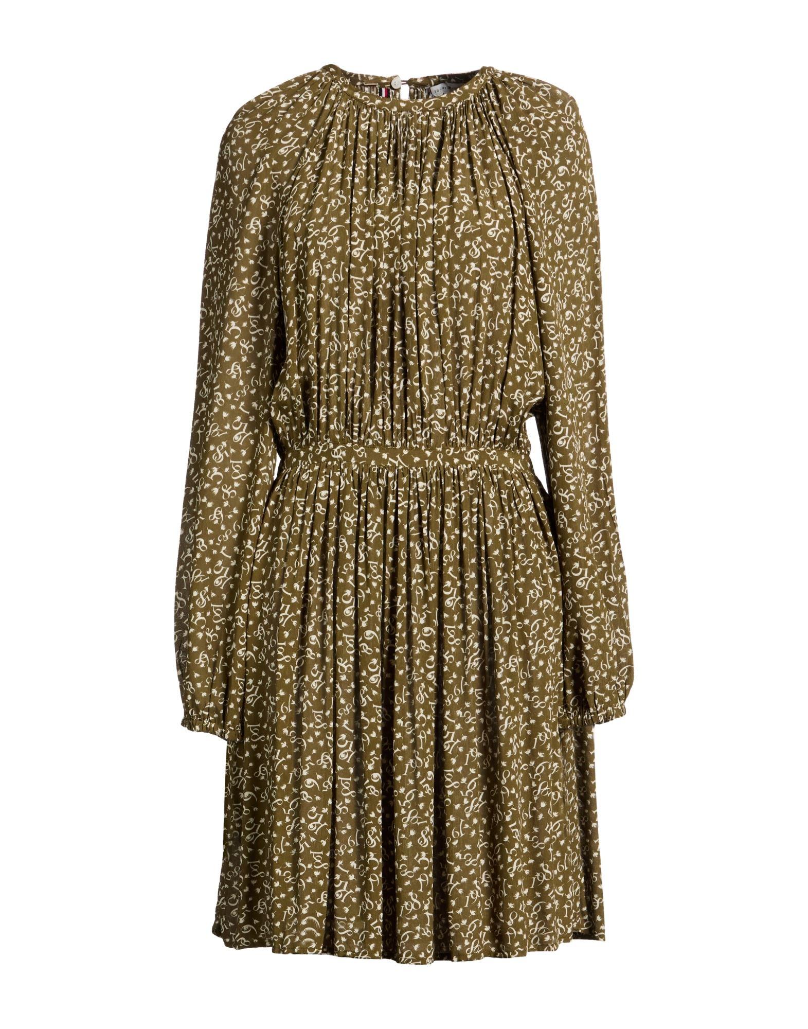 chinese dress ladies Tommy Hilfiger Women's Chiffon Paisley Long Sleeve Midi Dress,  Aubergine/Chili Pepper at Amazon Women's Clothing store