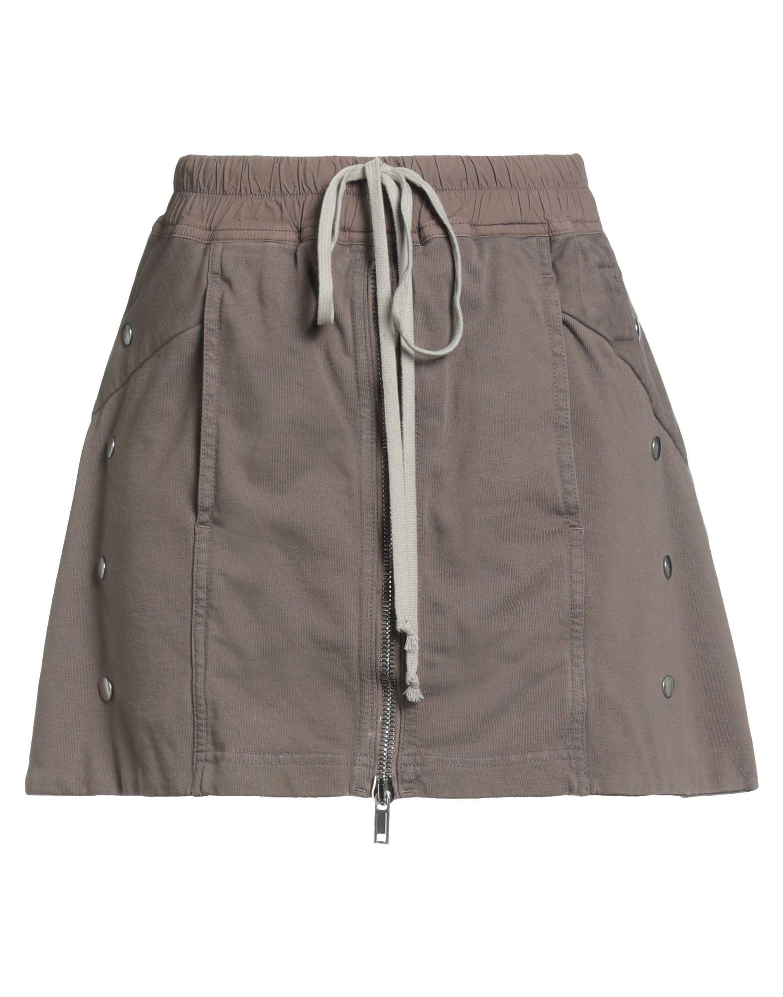 ミニスカート RICK OWENS Women Mini Skirts 92841 RO01E7375SGMC 91499 GREY Thumbs_A24---RICK OWENS---