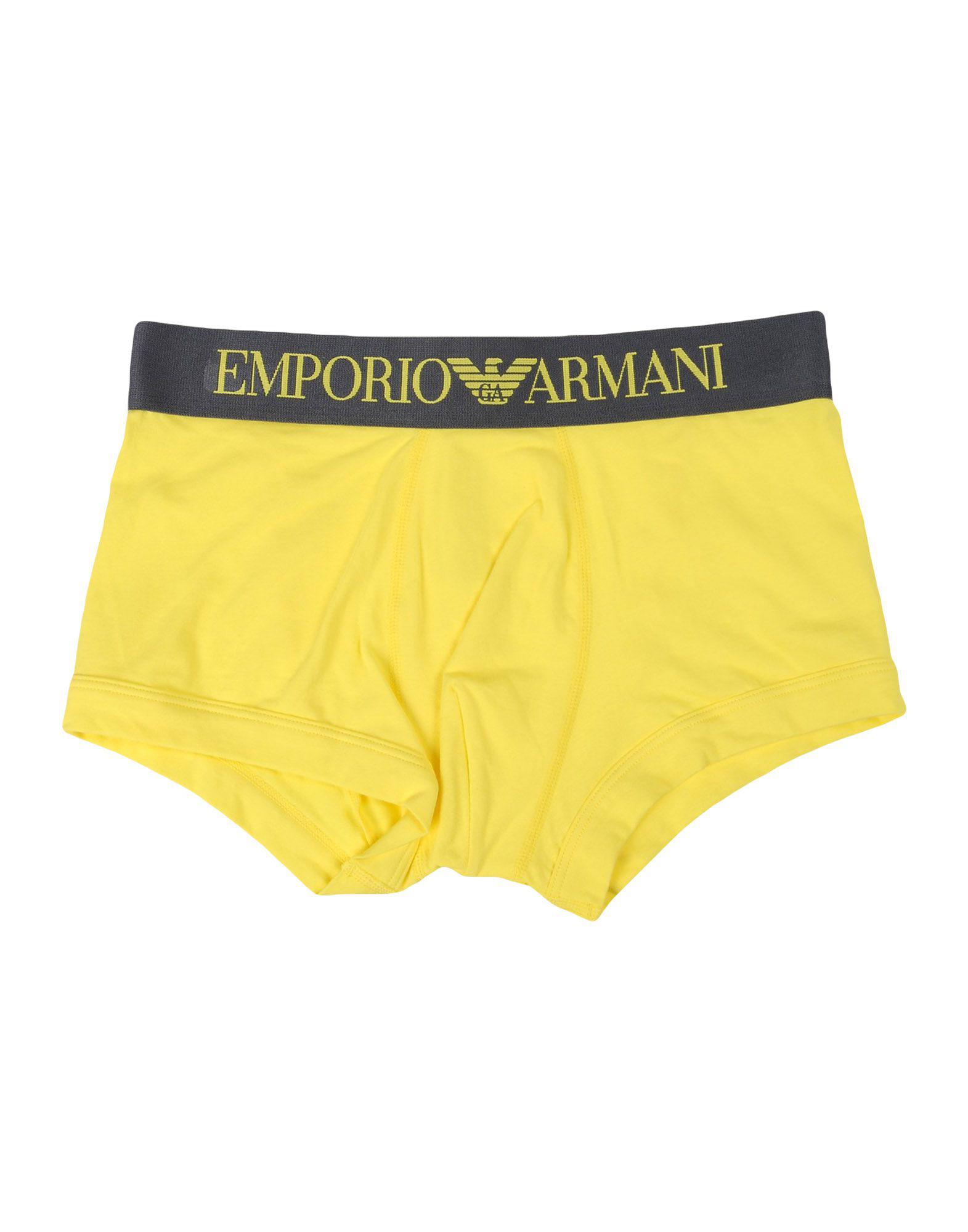 Lyst - Emporio armani Boxer in Yellow for Men