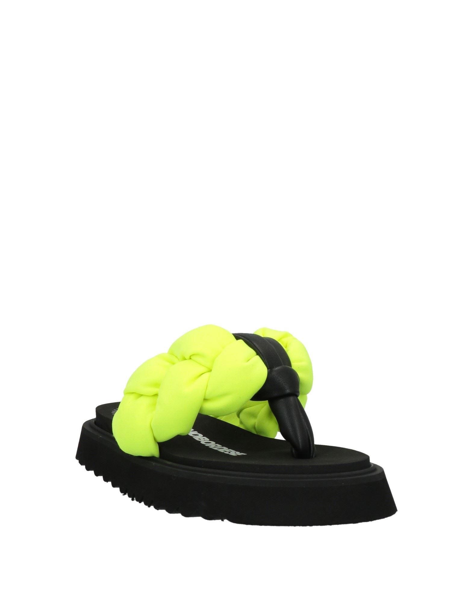 yellow toe post sandals