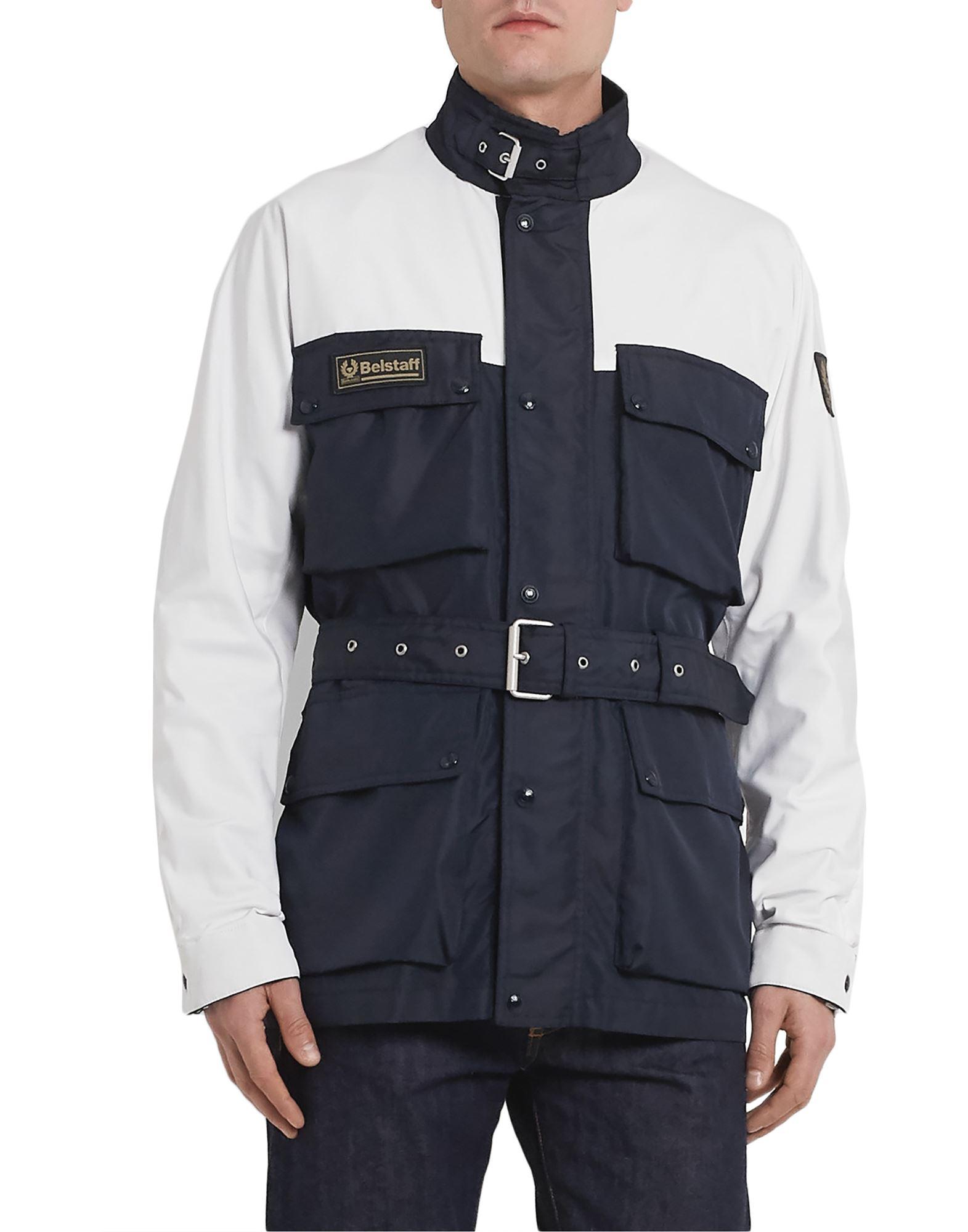 Belstaff Synthetic Trialmaster Xl500 Navy & White Jacket in Blue for Men |  Lyst