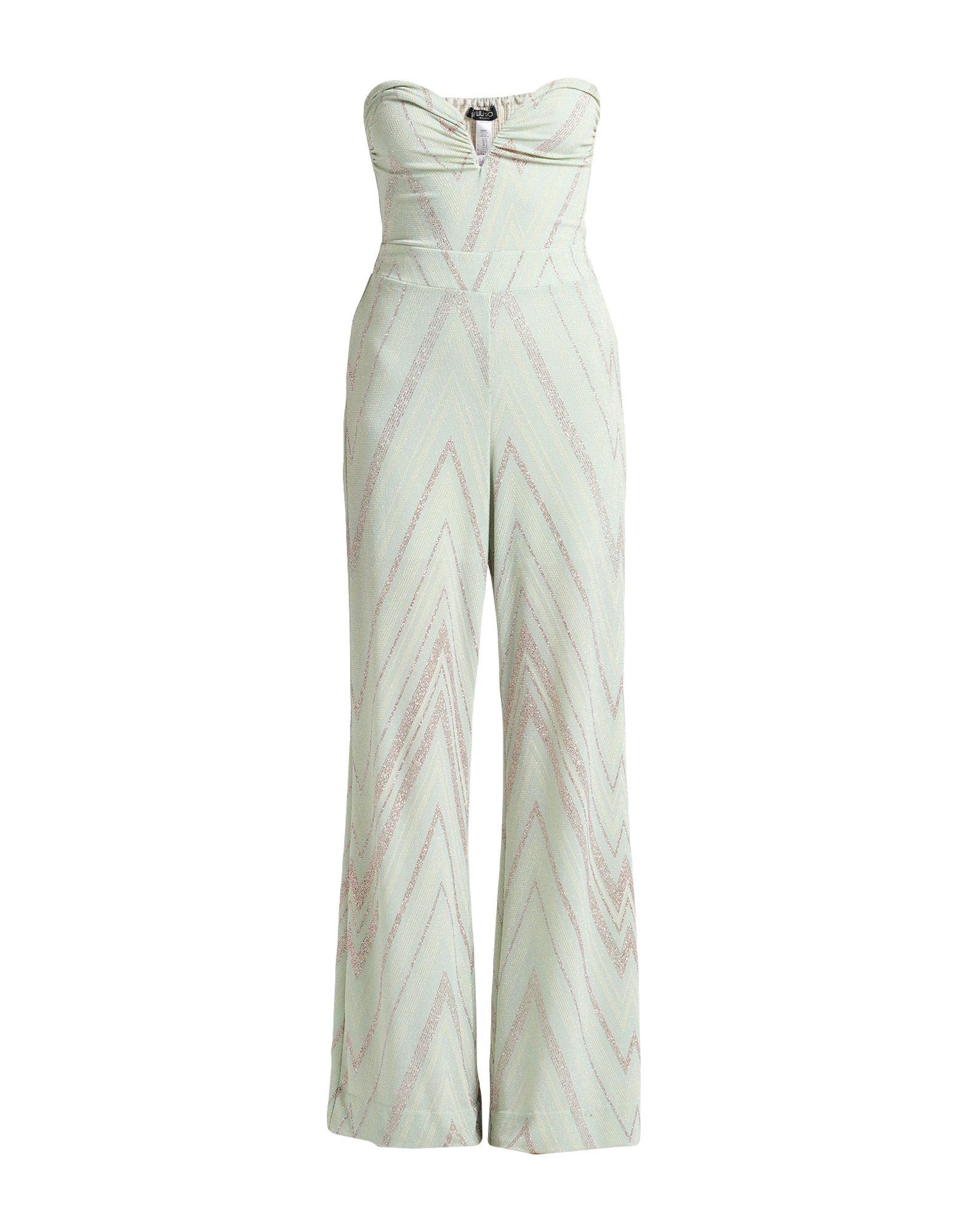 オールインワン・サロペット LIU JO Woman Jumpsuits Military CA4249J4646 A4207 Brown jumpsuit with wide legs brand LIU JO