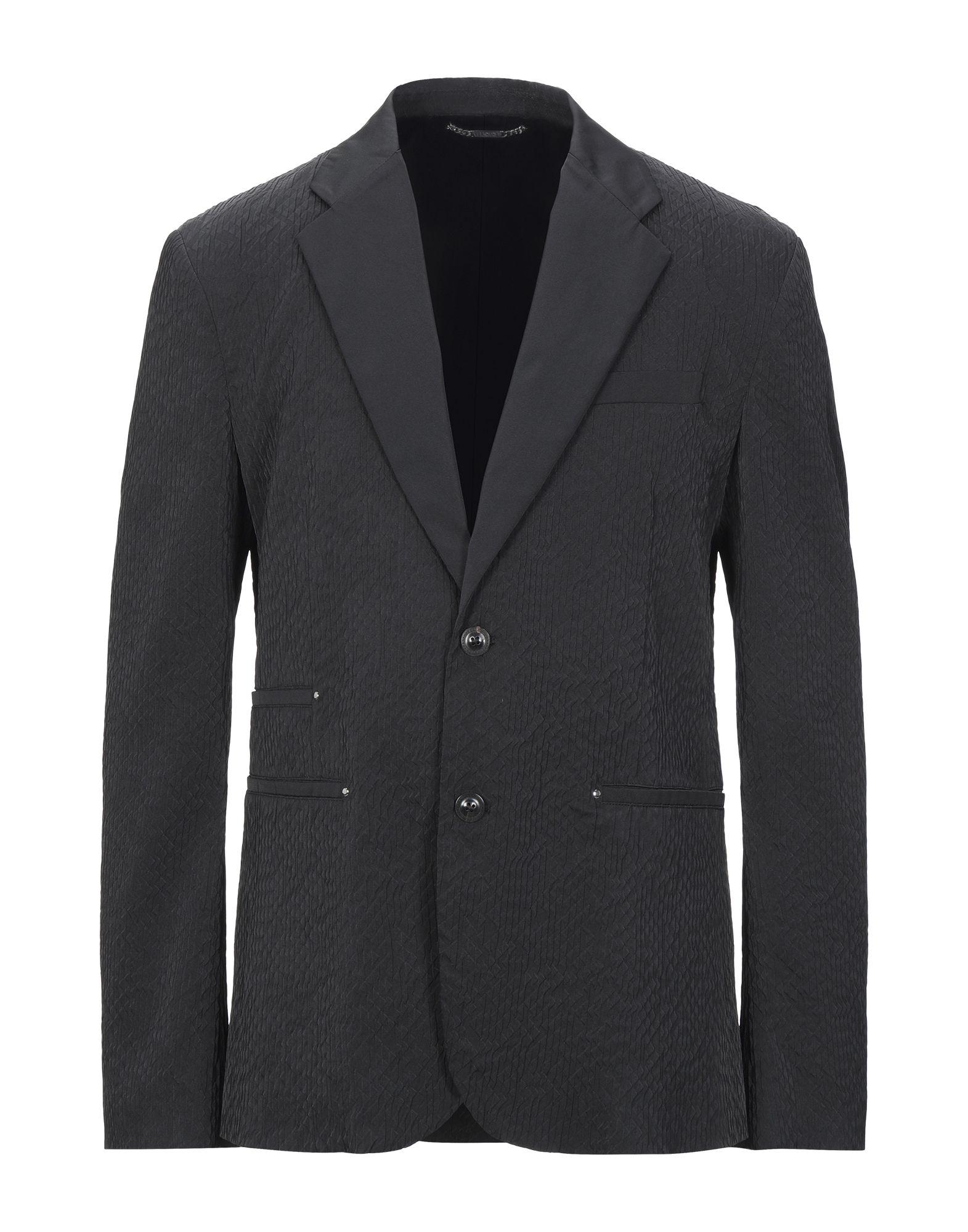 Versace Satin Suit Jacket in Black for Men - Lyst
