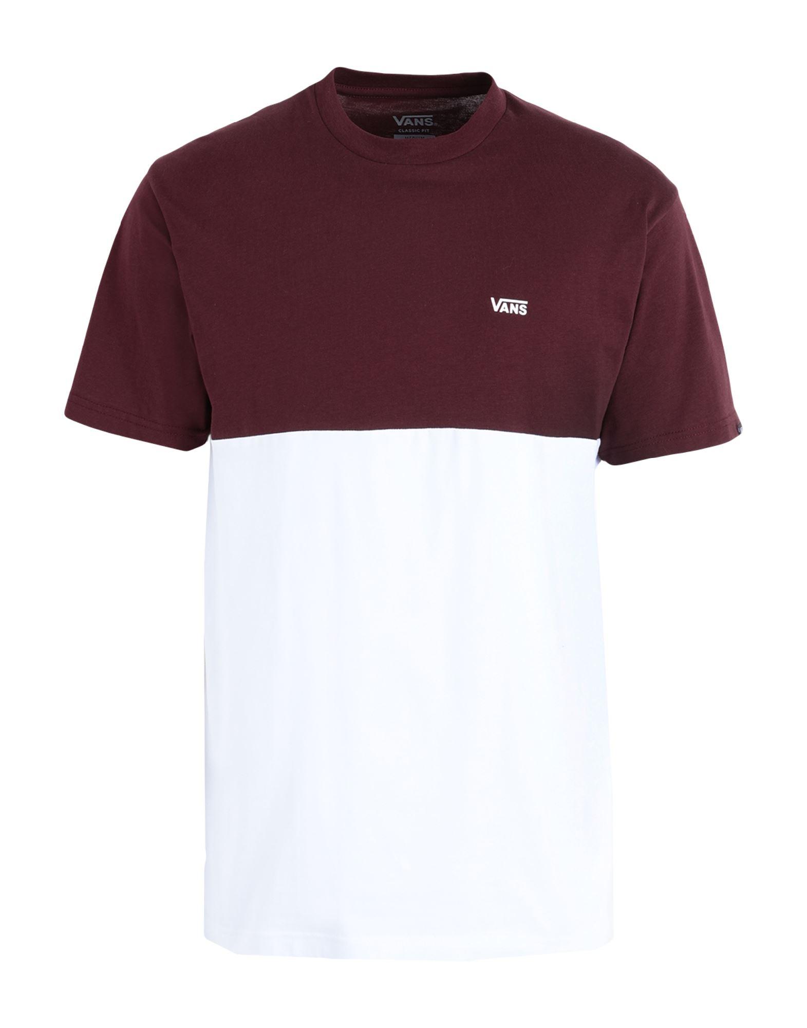 Vans Cotton T-shirt in Maroon (Purple) for Men | Lyst