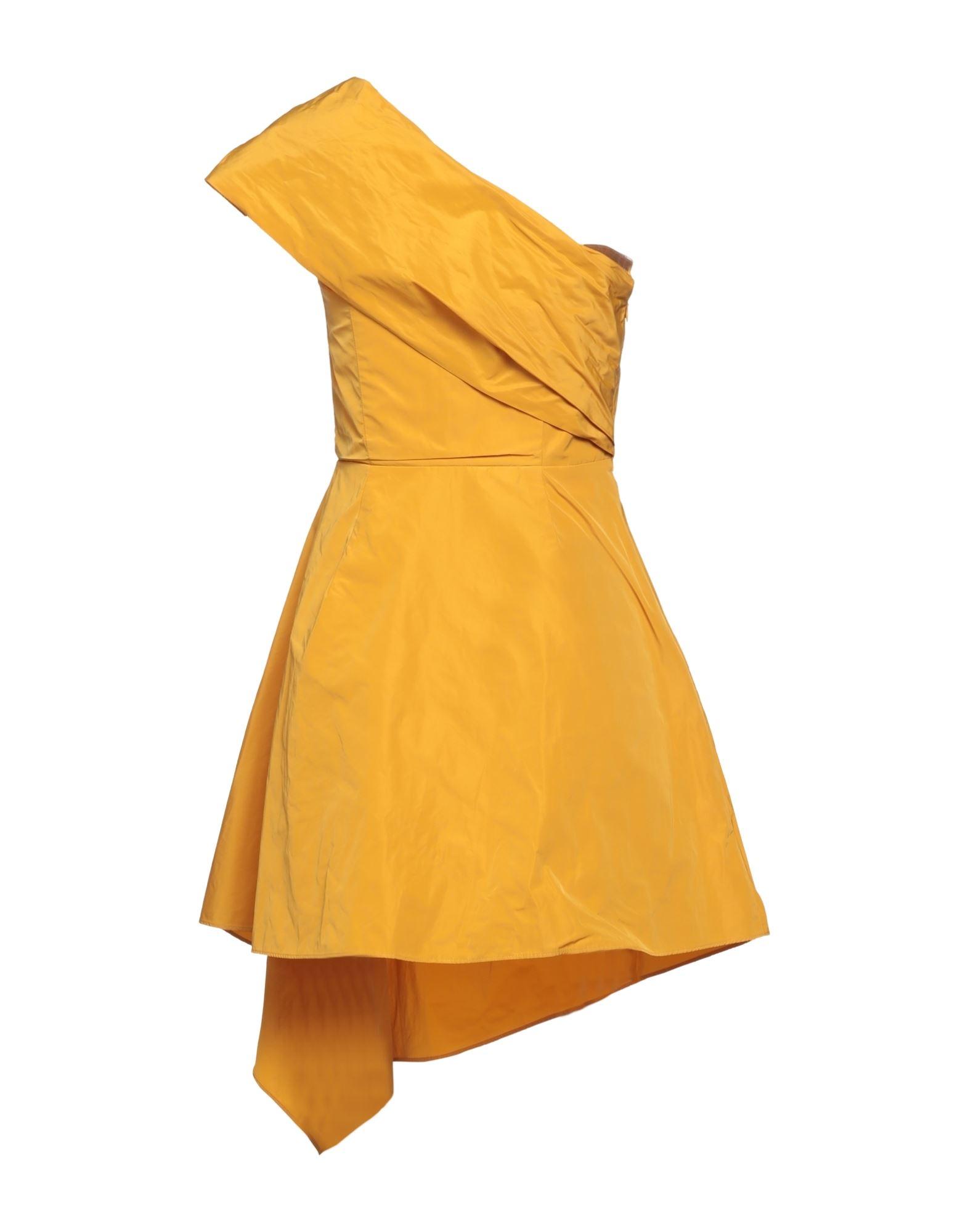 Carven Short Dress in Yellow | Lyst