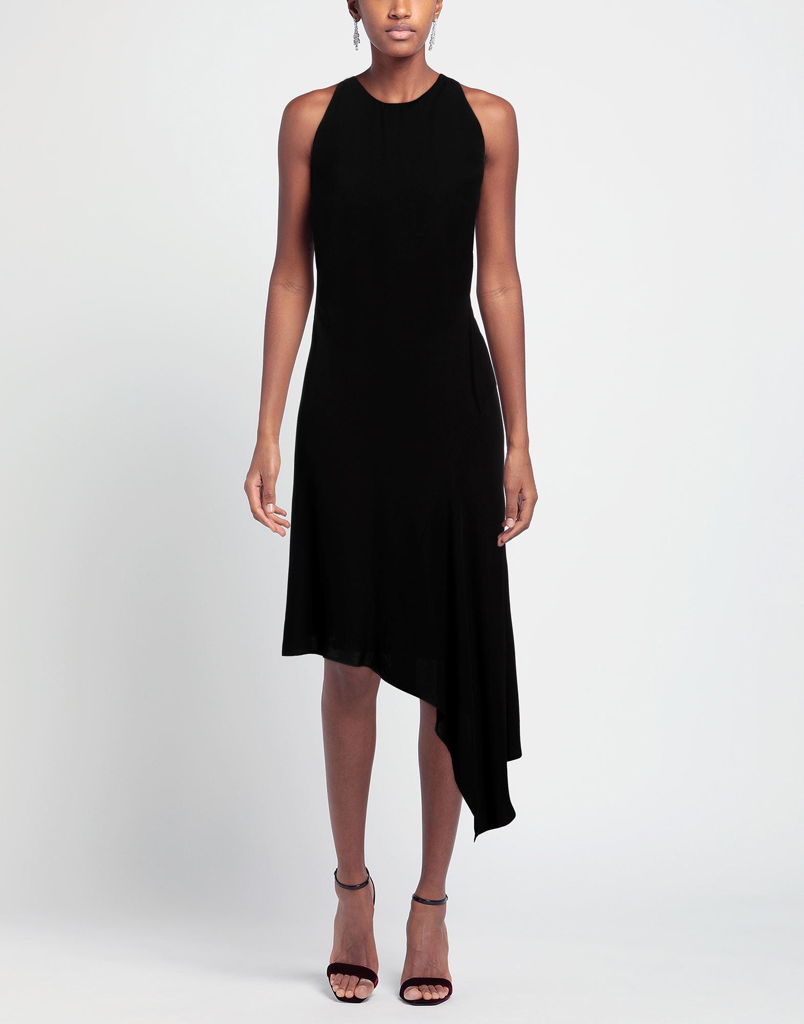 BCBGMAXAZRIA Midi Dress in Black Lyst UK