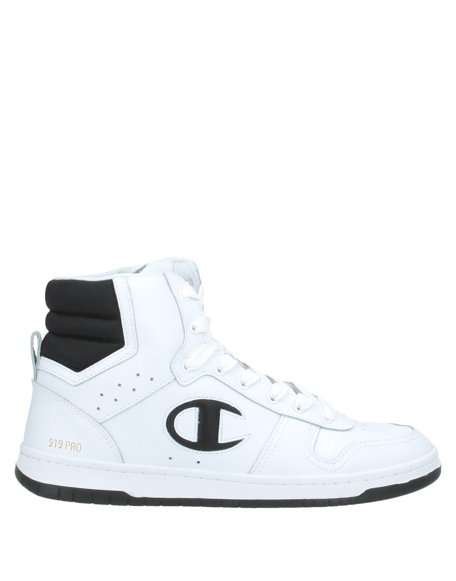Champion Leather High-tops & Sneakers in White for Men - Lyst