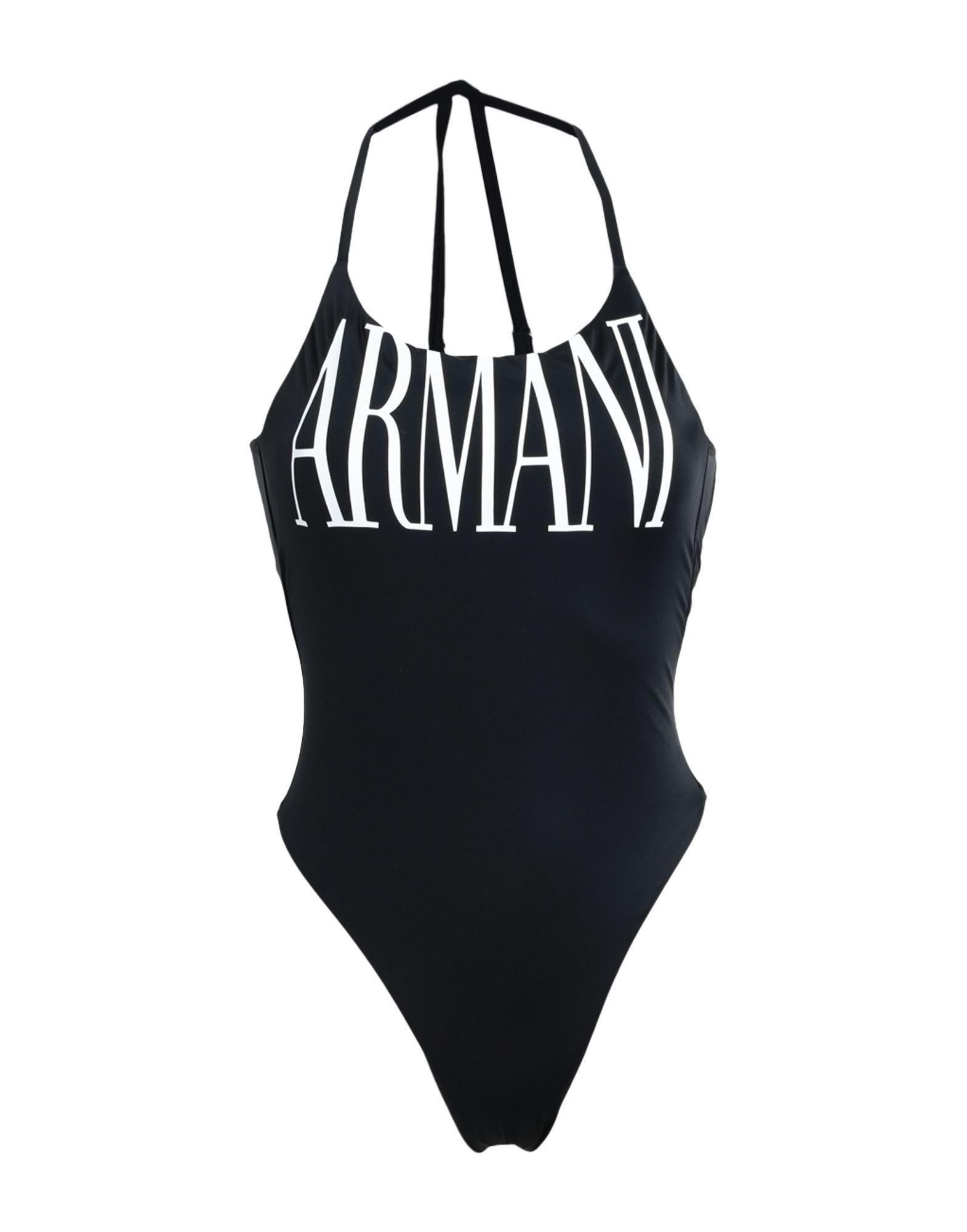 Emporio Armani One piece Swimsuit in Black Lyst